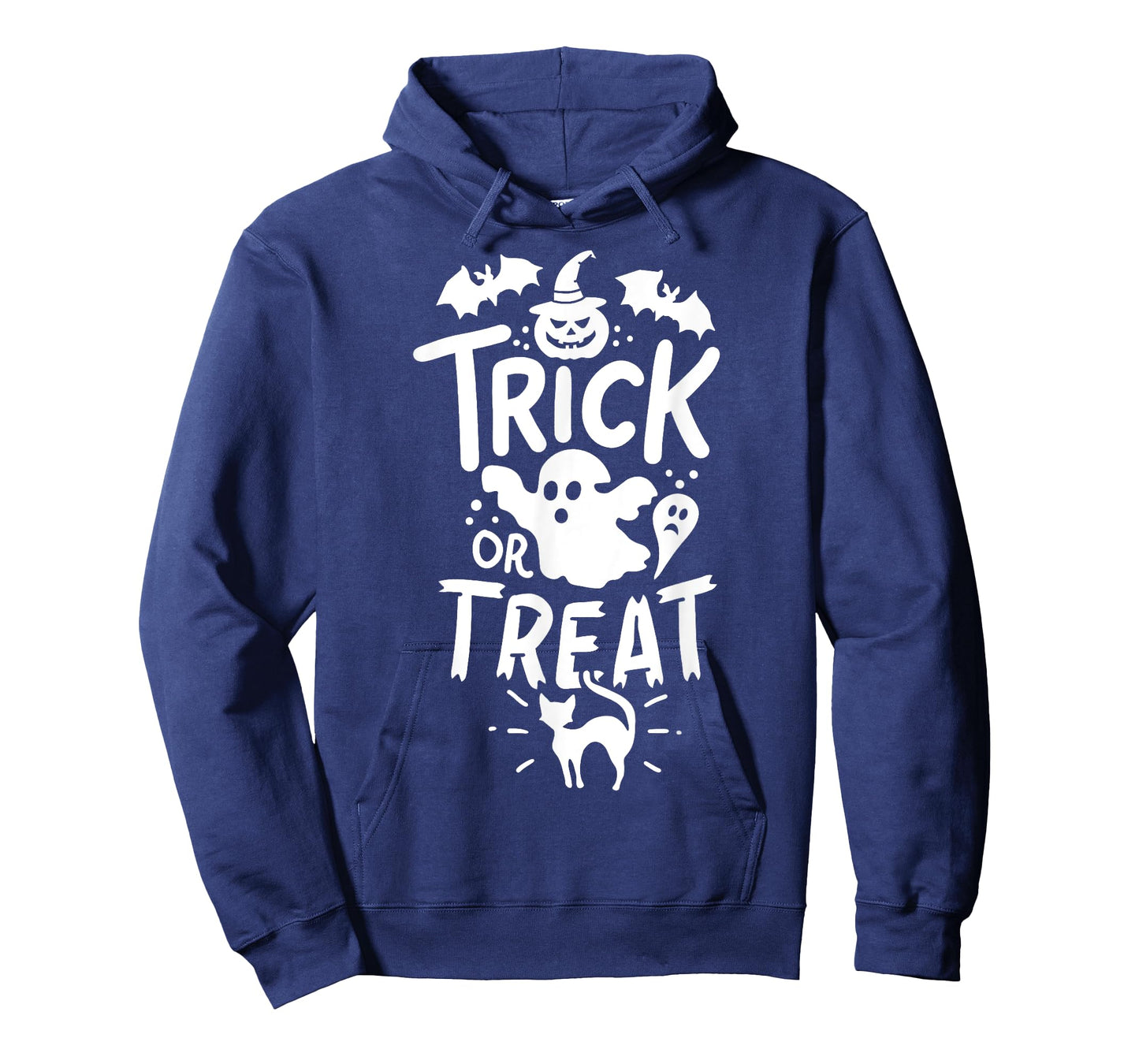 Halloween Trick Or Treat Tee Bat Ghost Pumpkin Cat T-Shirt for Men Women Kids