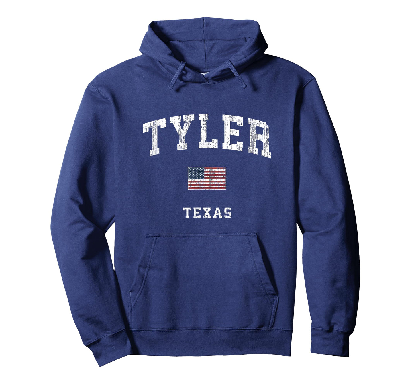 Tyler Texas TX Vintage American Flag Sports Design T-Shirt for Women Kids Men