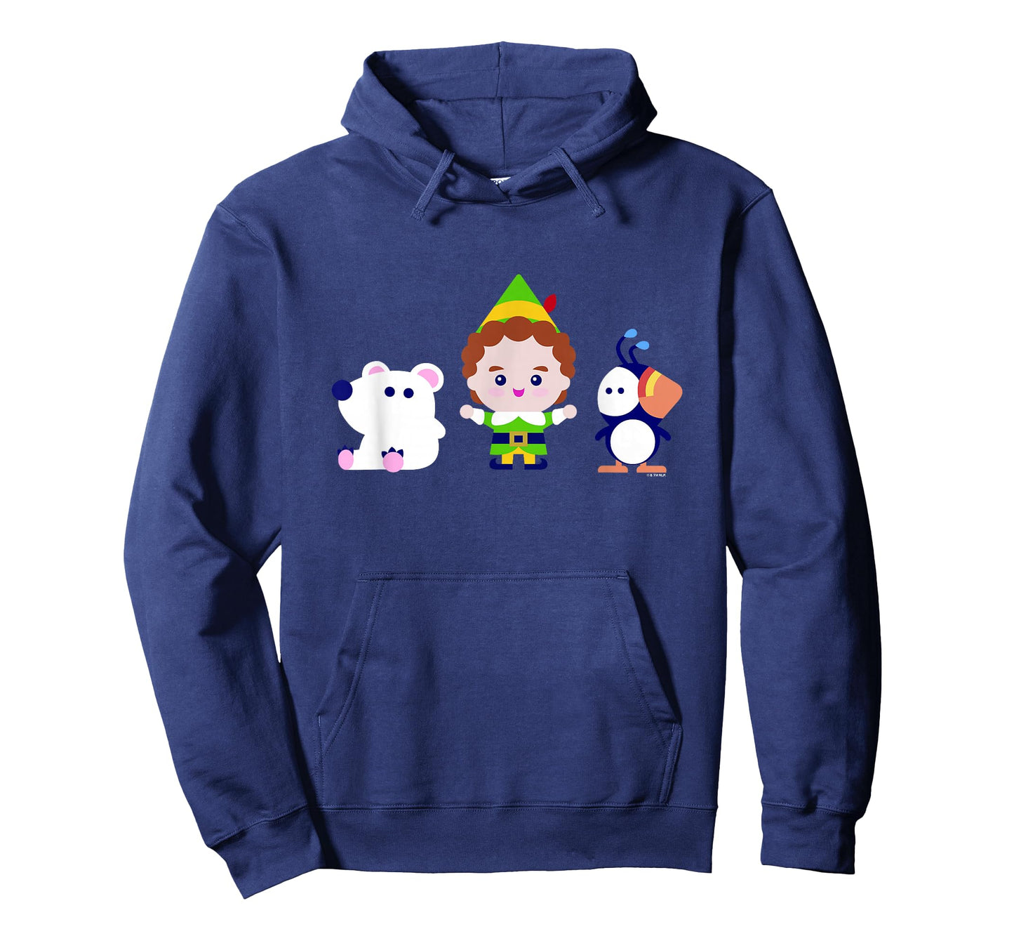 Elf Christmas Polar Bear Buddy and Artic Puffin Best Friends T-Shirt