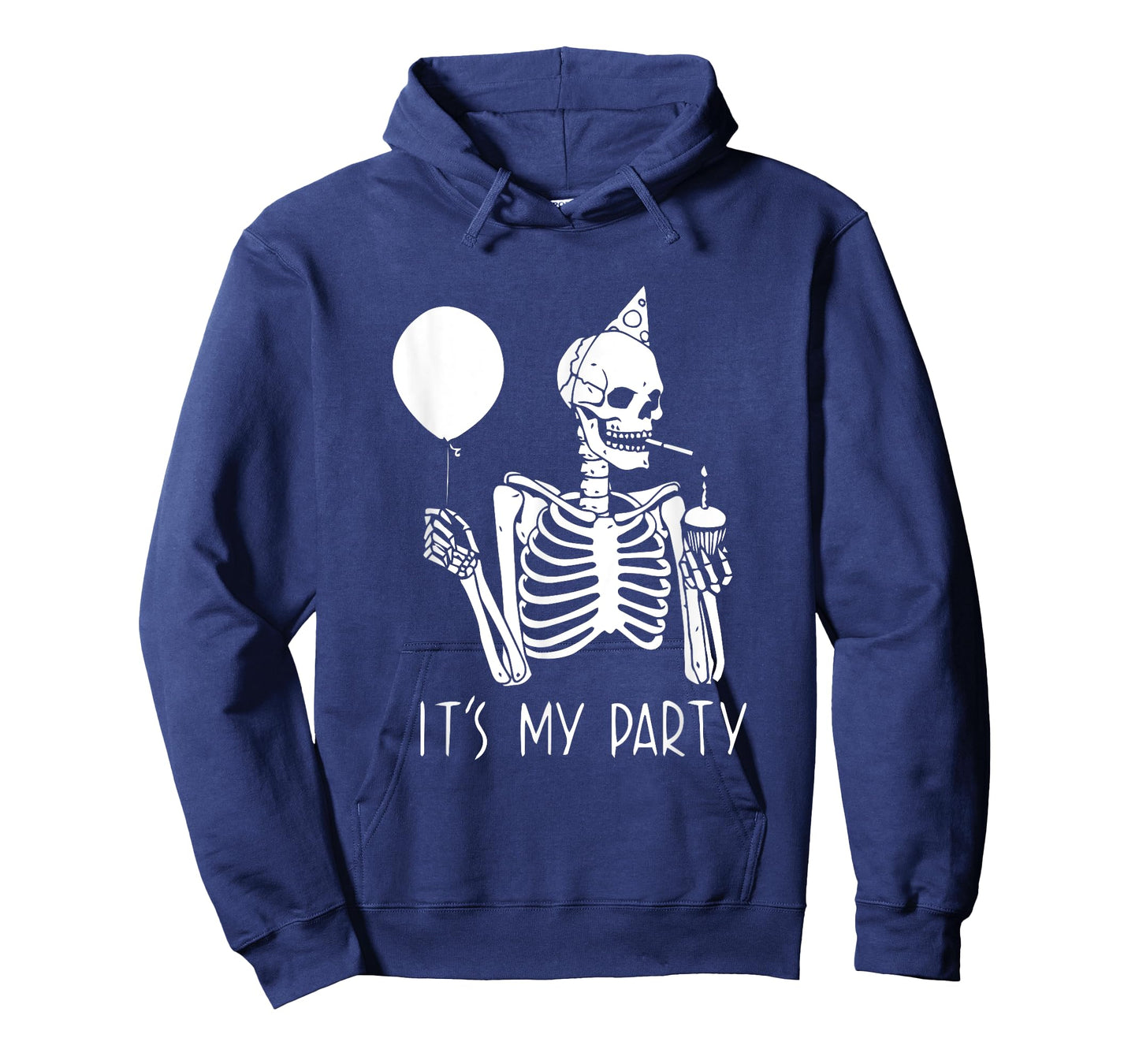 Its My Party Lazy Halloween Costume Skeleton Skull Birthday T-Shirt