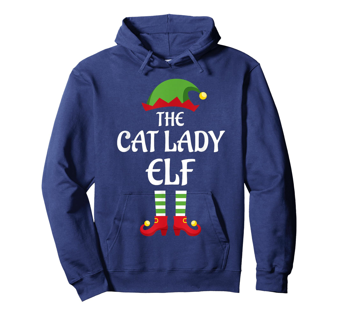 Cat Lady Elf Family Matching Group Christmas T-Shirt