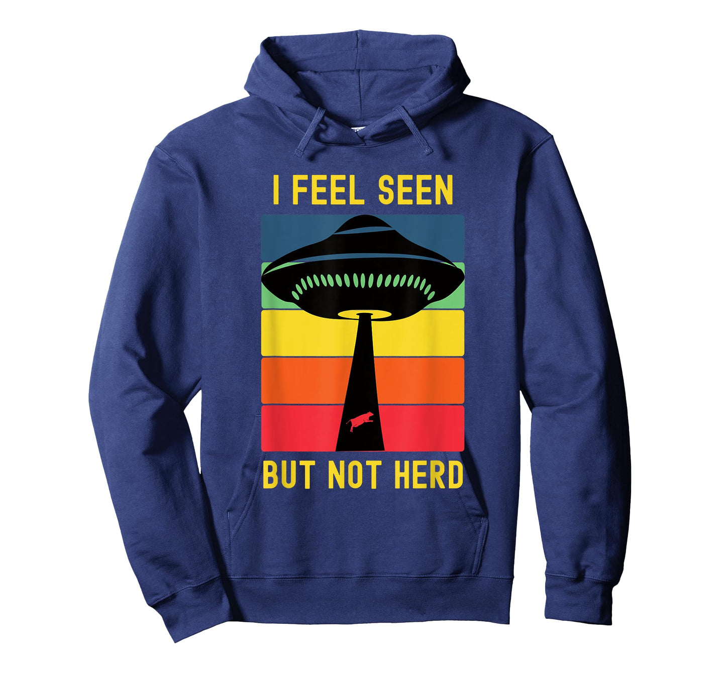 Funny Alien Abduction UFO Extraterrestrial Cow Introvert T-Shirt