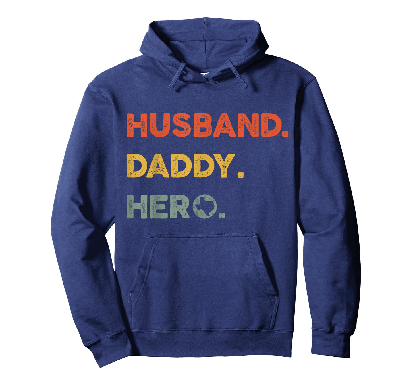 Husband daddy hero Tee Proud Texas Map dad father's day T-Shirt