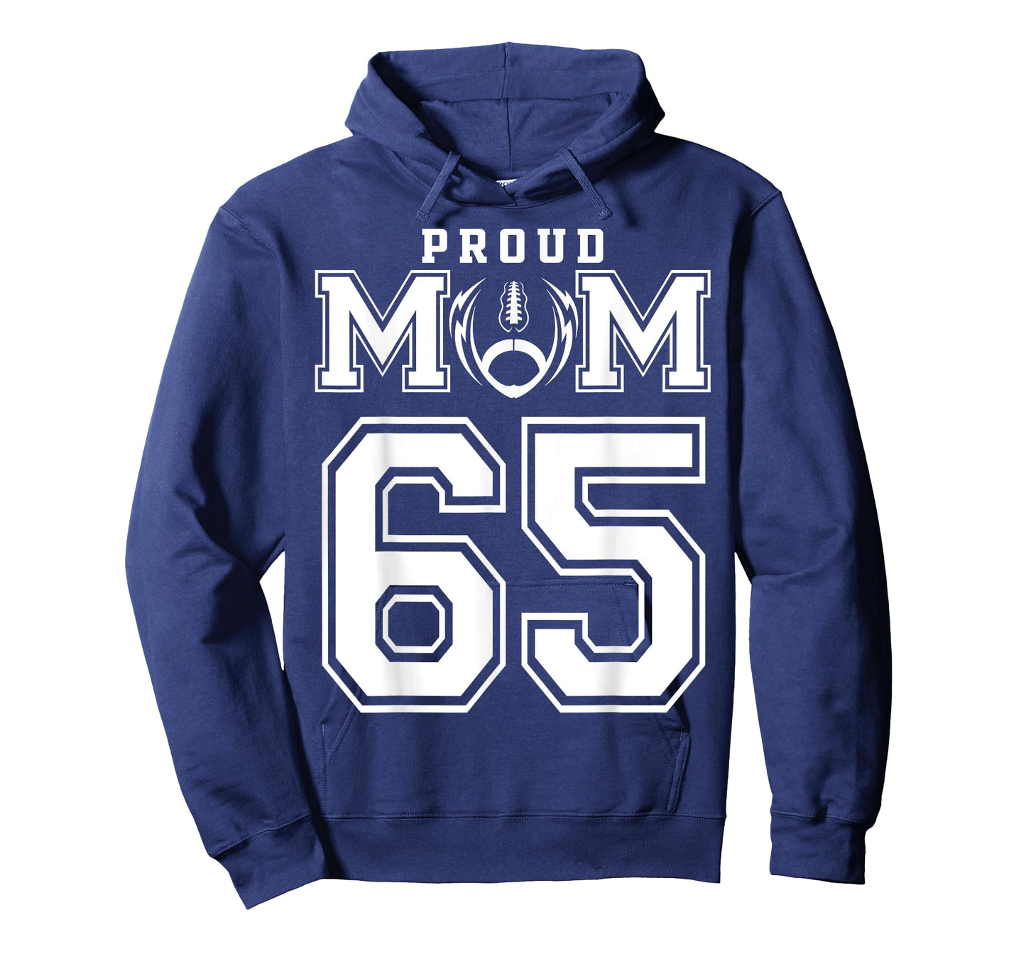Custom Proud Football Mom Number 65 Personalized For Women T-Shirt