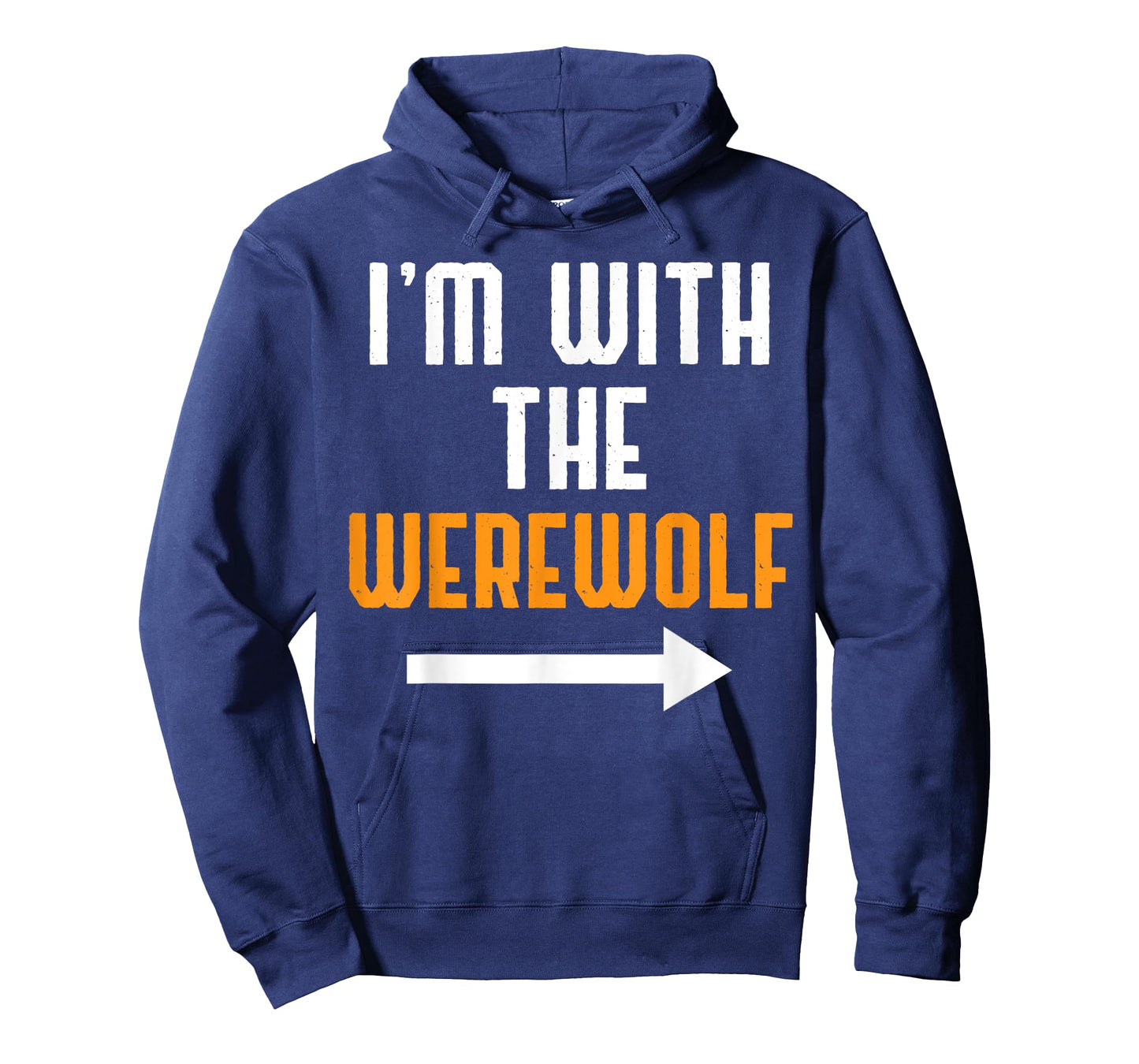 I'm With The Werewolf Shirt Costume Funny Halloween Couple T-Shirt