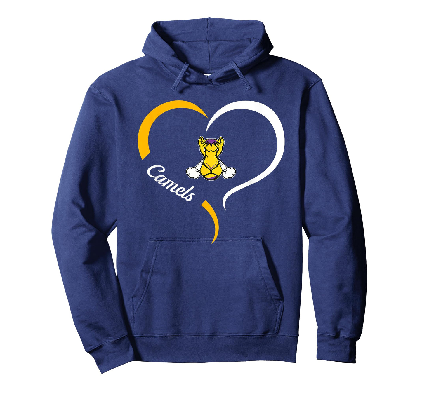Campbell County Camels Logo Half Heart Slogan HS T-Shirt
