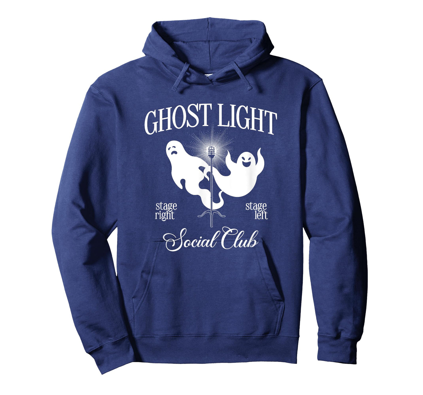 Ghost Light Social Club Theatre Nerd Stage Tech Actor Drama T-Shirt
