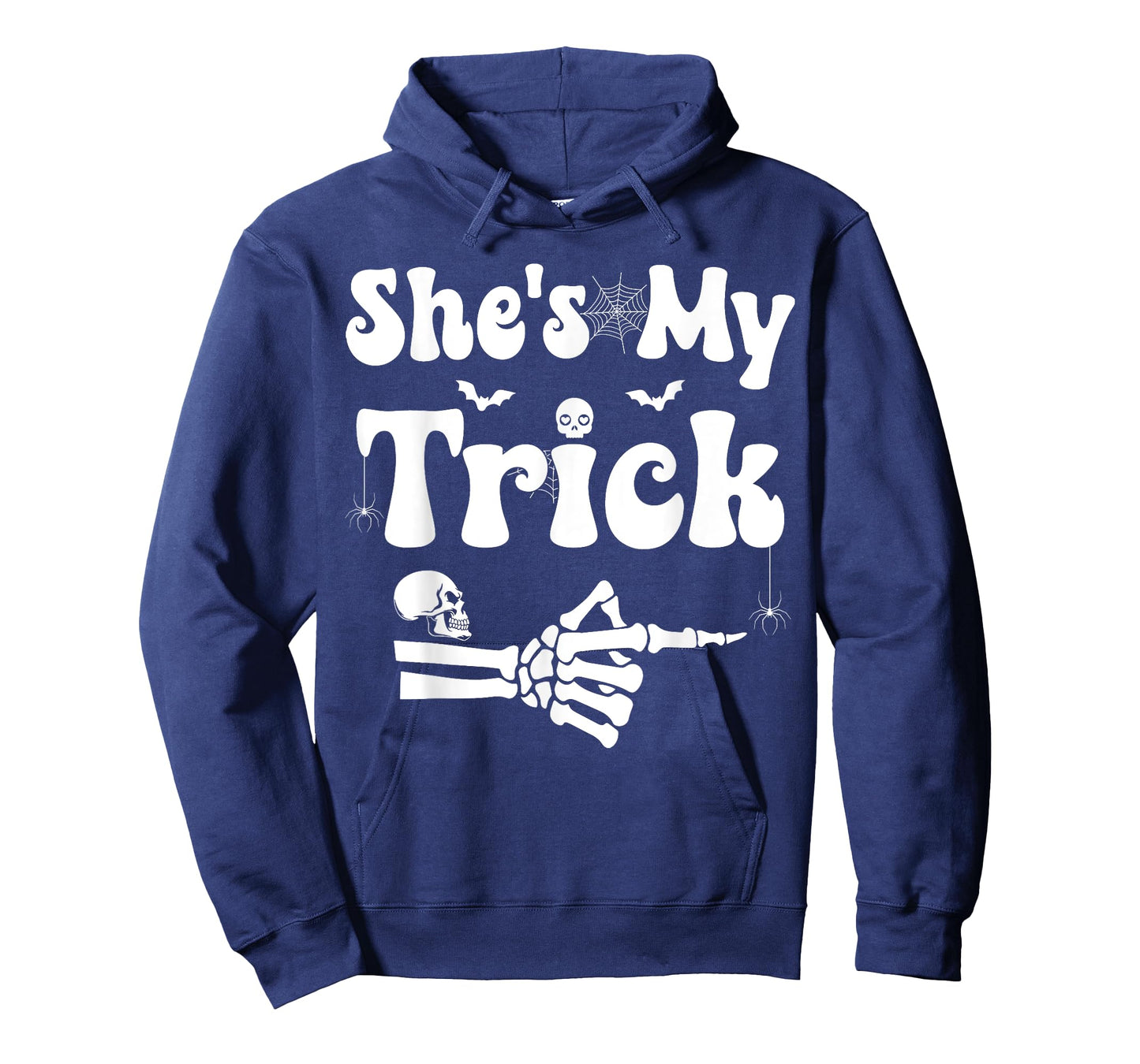 She's My Trick Skeleton Couples Matching Couple Halloween T-Shirt