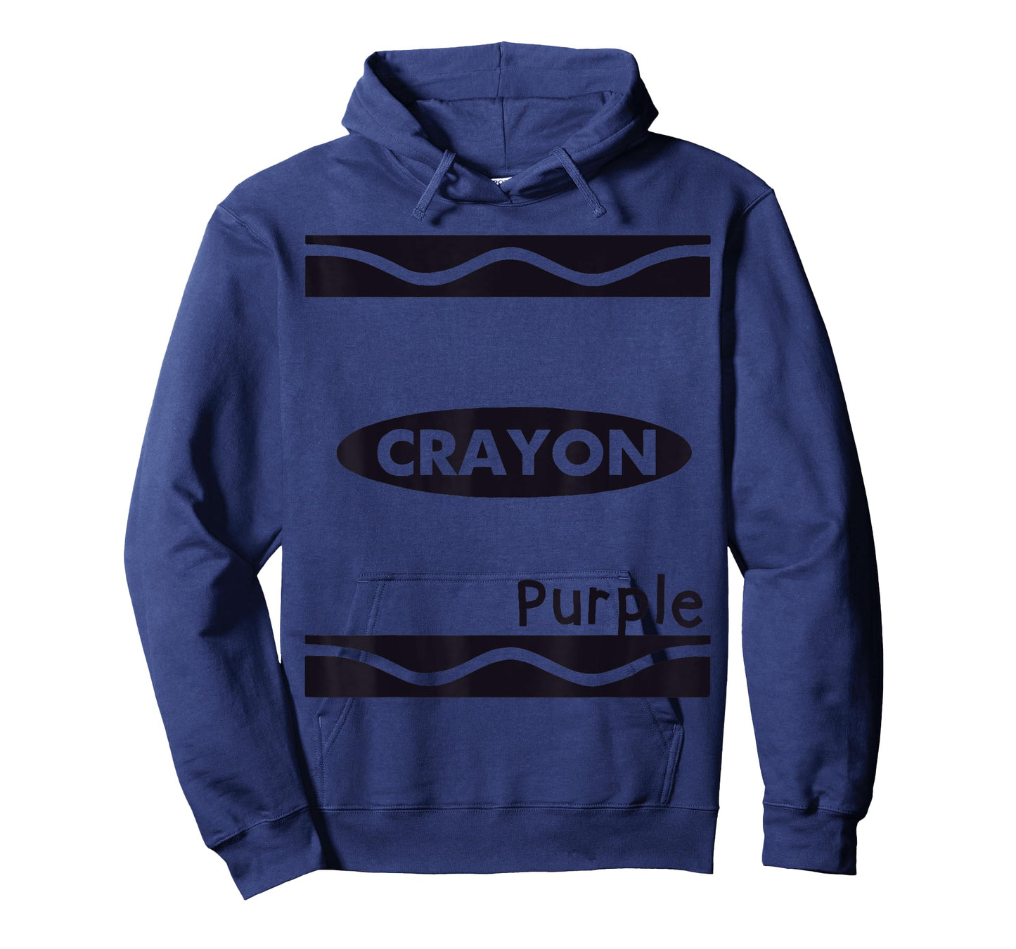 Purple-Crayon Graphic Halloween Costume Group Team Matching T-Shirt