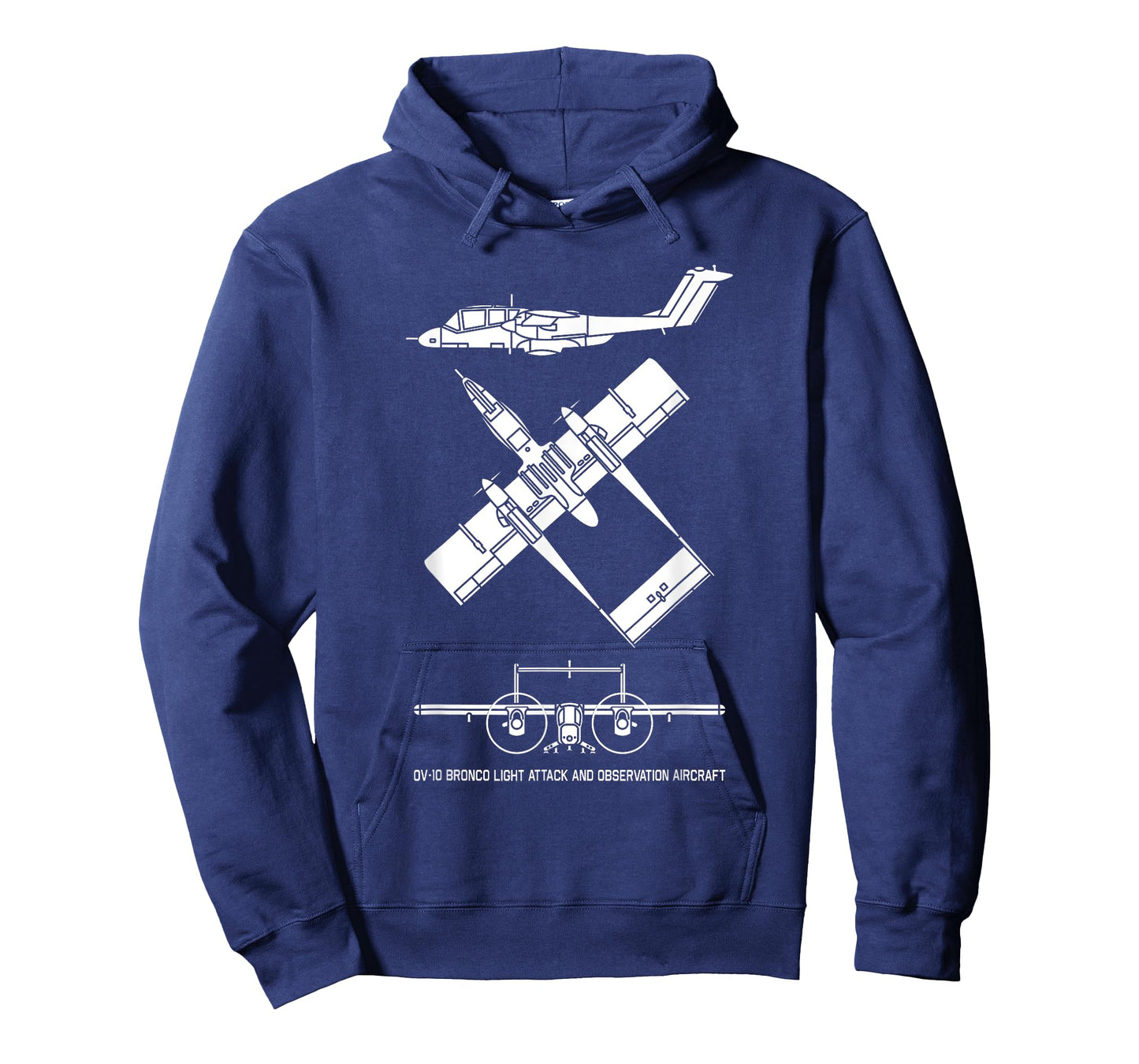 OV-10 Bronco American Plane Cutout Silhouette T-Shirt