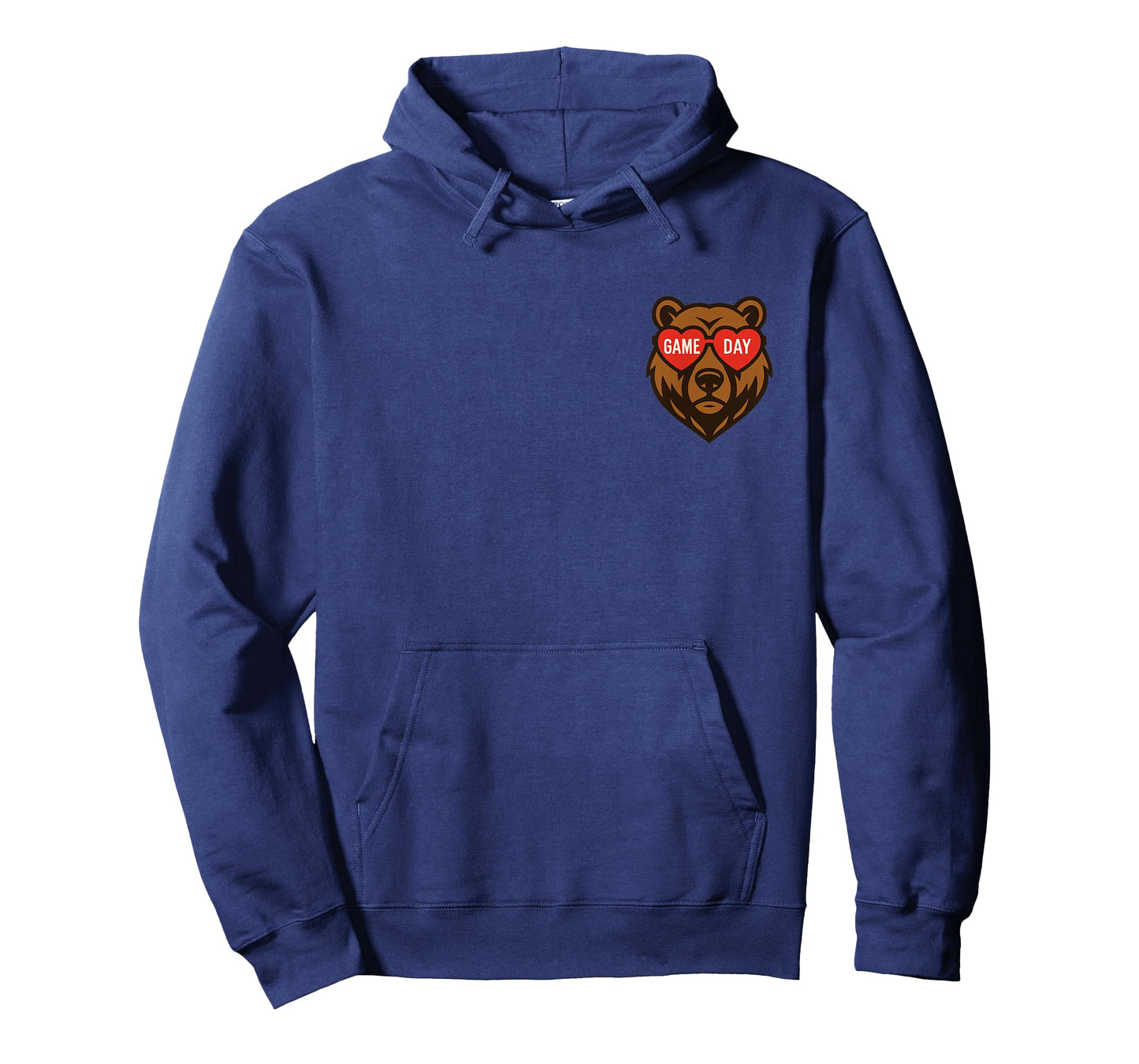 Game Day Bear Sports Fan Heart Sunglasses Funny Team Spirit T-Shirt