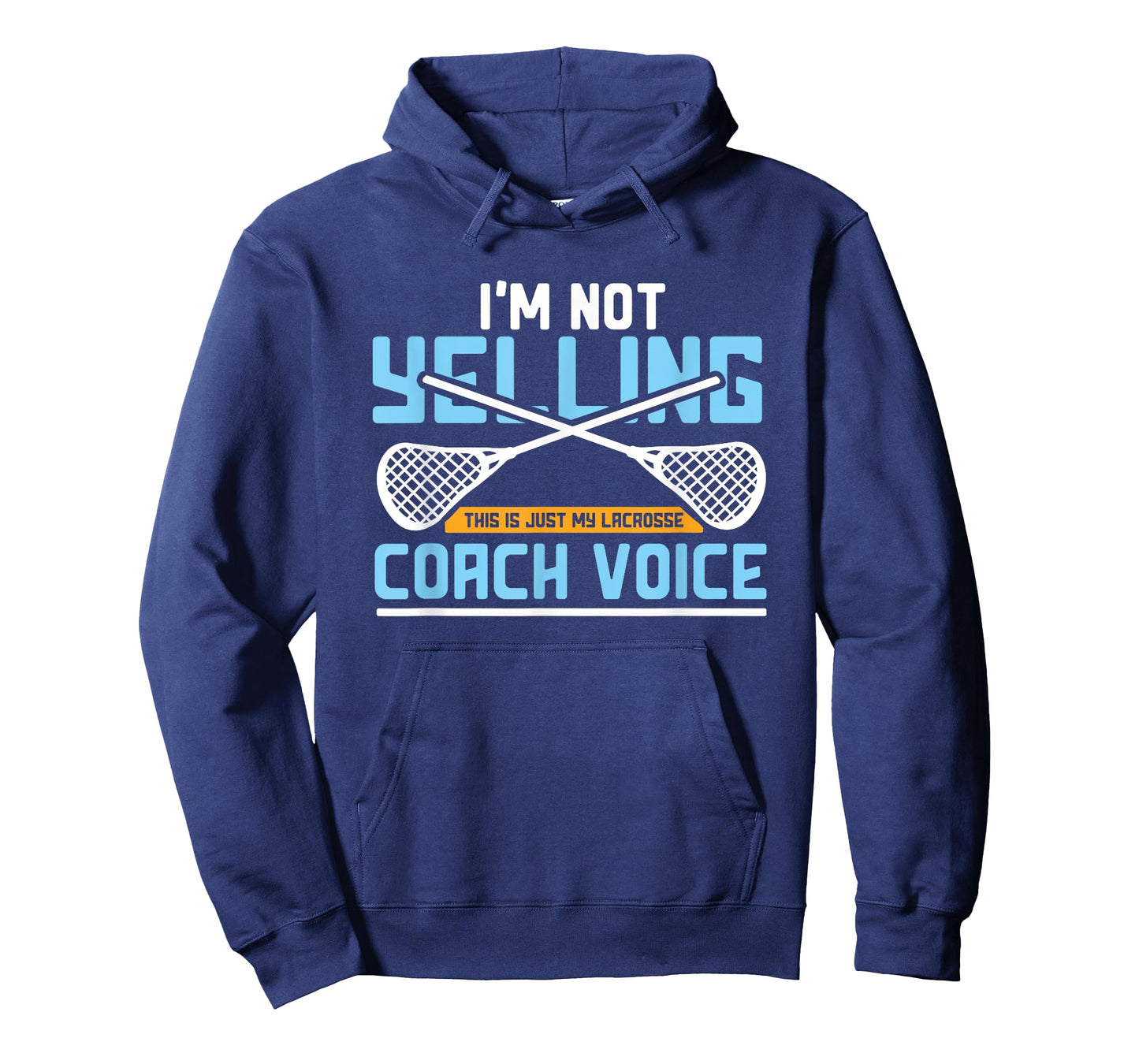 Lacrosse Coach Gift Lax Sticks Funny Coach Voice T-Shirt
