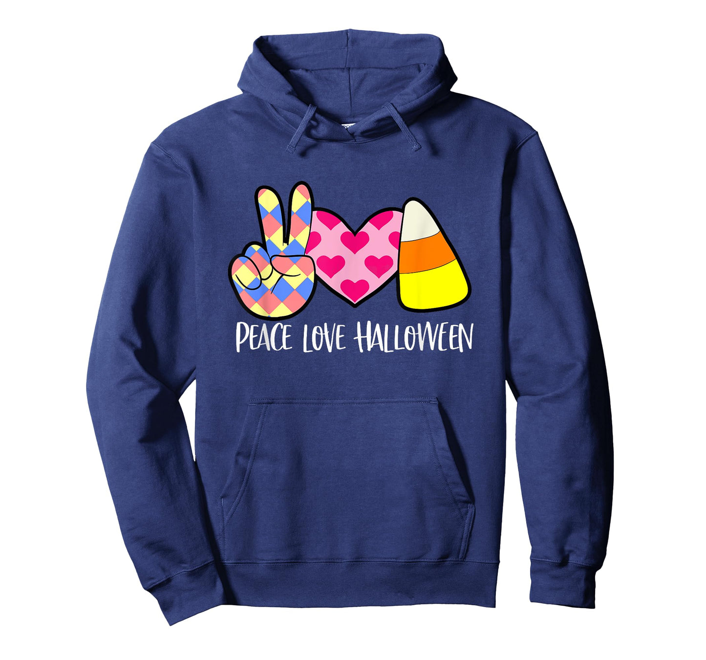 Candy Corn Peace Love Halloween T-Shirt