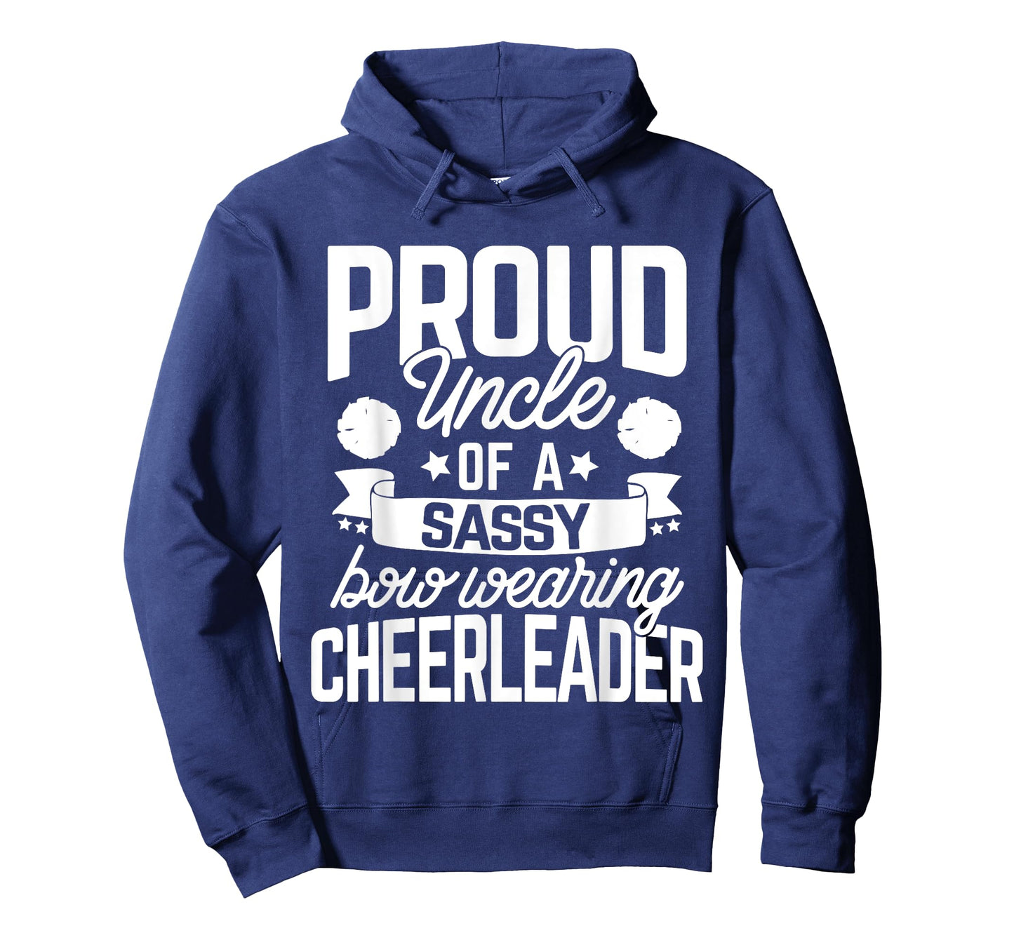 Proud Uncle of a Sassy Bow Wearing Cheerleader Cheerleading T-Shirt