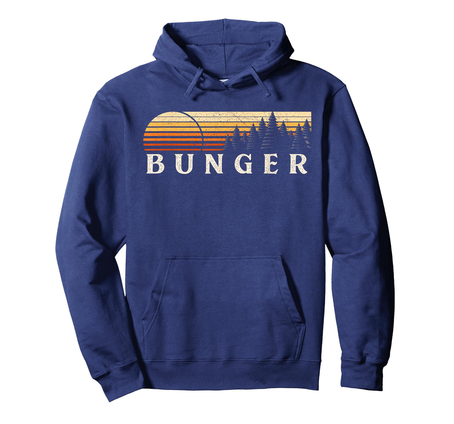 Bunger, TX Vintage Evergreen Sunset Eighties Retro T-Shirt