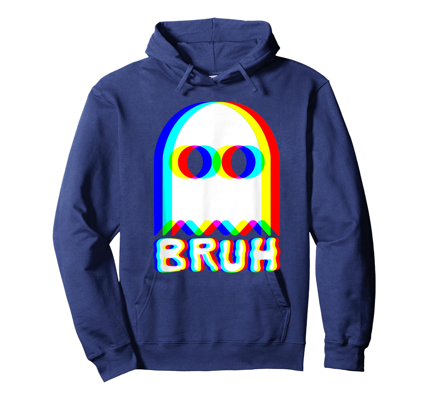 Bruh Ghost Trippy Vaporwave Techno Rave EDM Music Festival T-Shirt