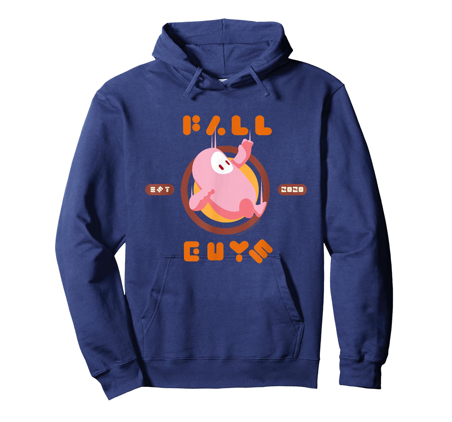 Fall Guys Retro Pink Bean Circle Throwback T-Shirt