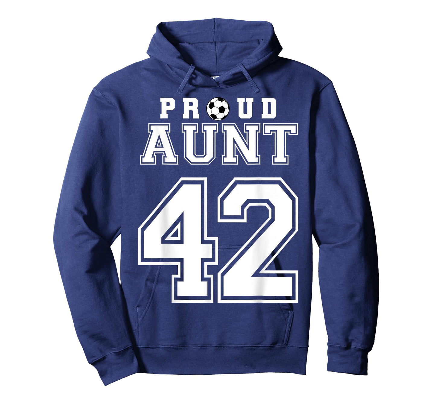 Number 42 Custom Proud Soccer Futbol Aunt Personalized T-Shirt