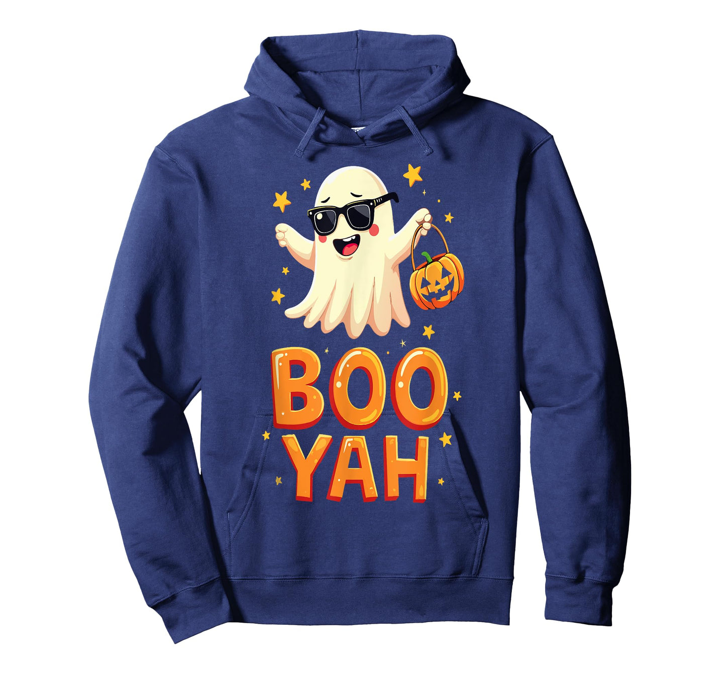 Funny Halloween Ghost Boo Yah Expression T-Shirt