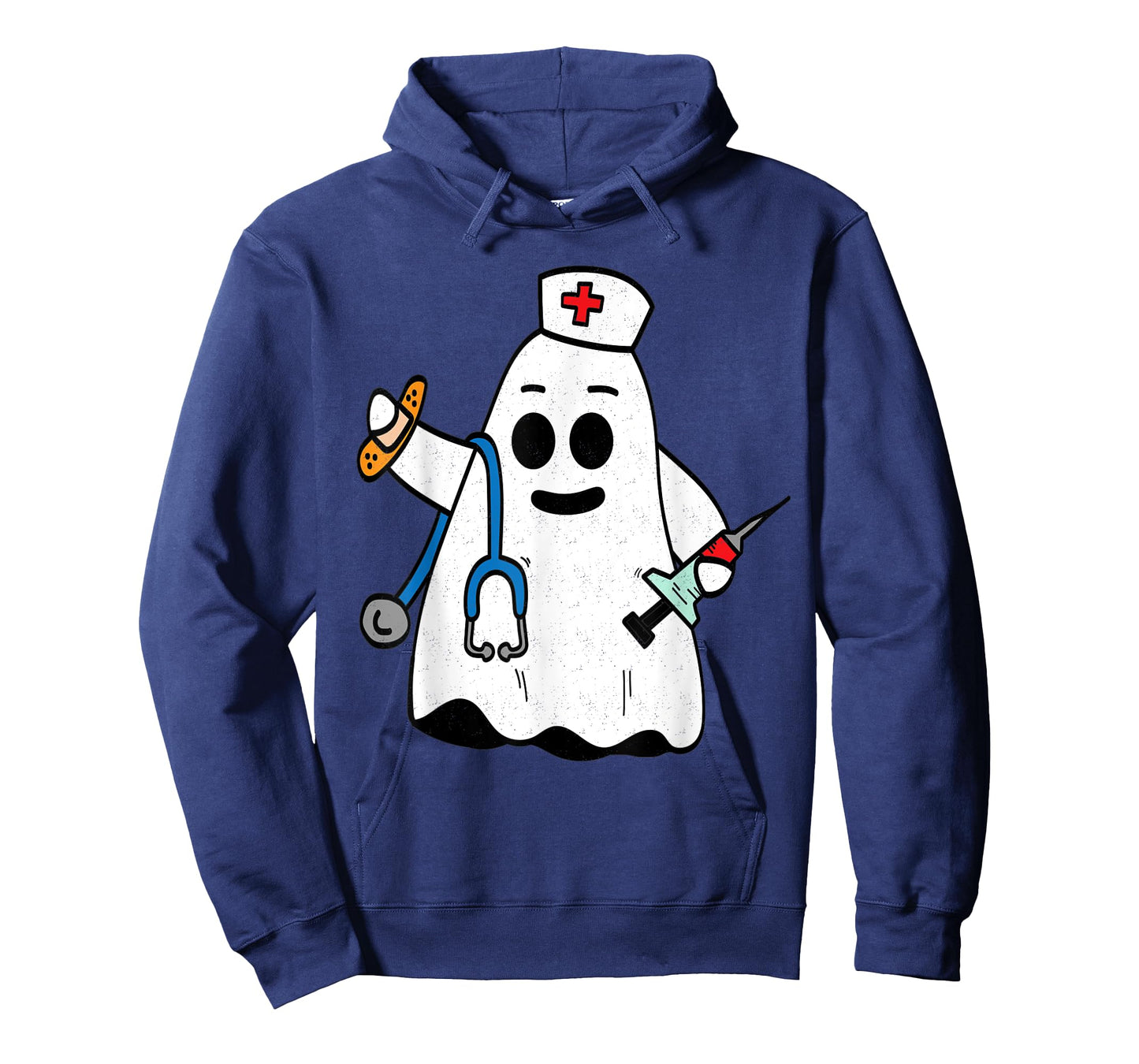 Nurse Ghost Scrub Cute Halloween Costume For Nurses Women RN T-Shirt