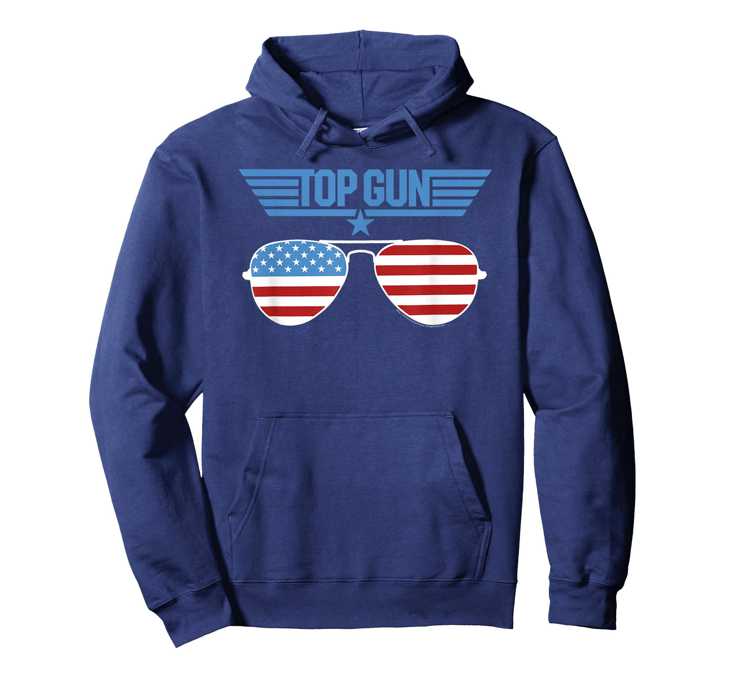 Top Gun White Aviator Sunglasses with Logo Action Movie T-Shirt