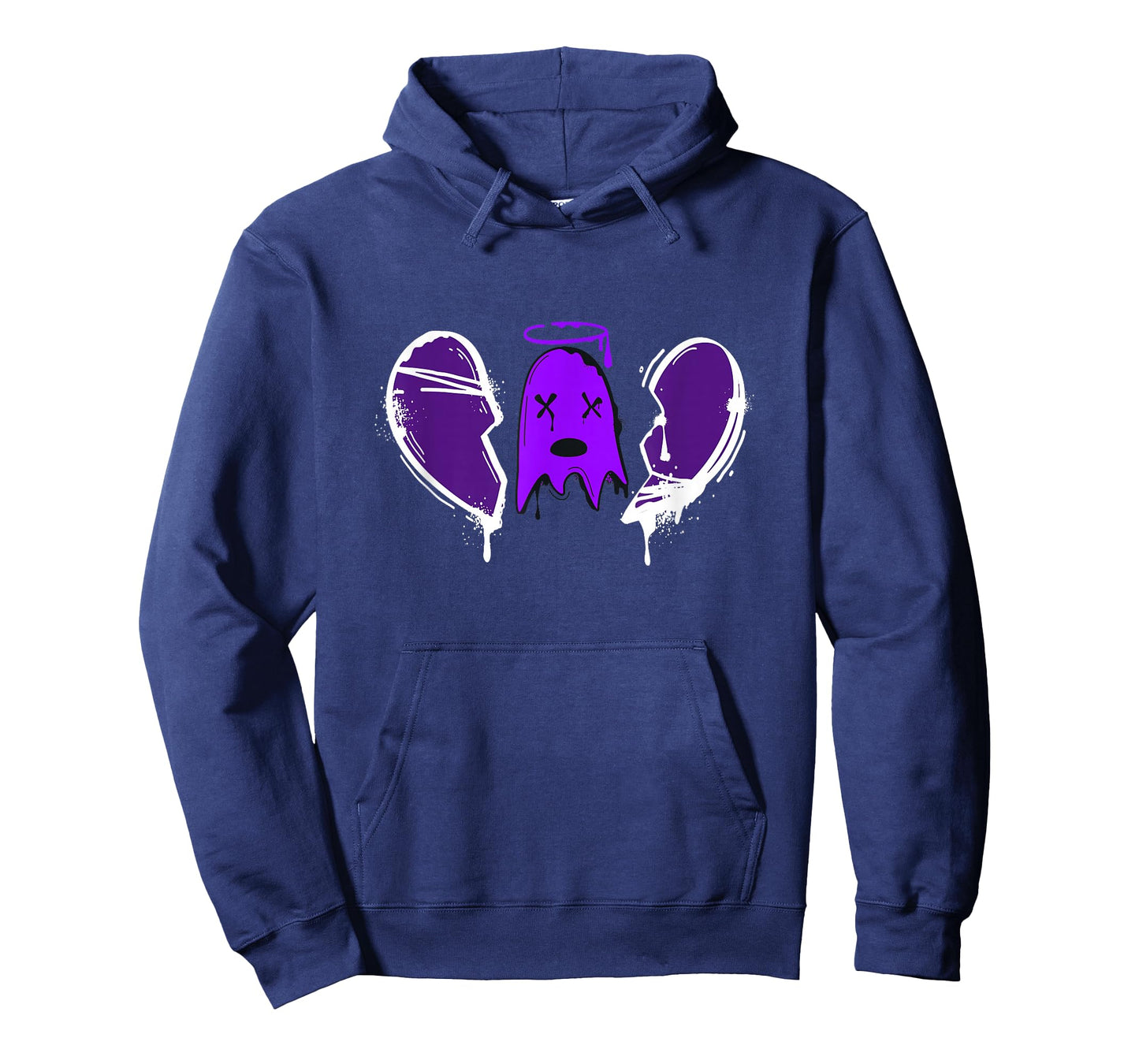 Purple Dead Inside Purple Color Graphic T-Shirt