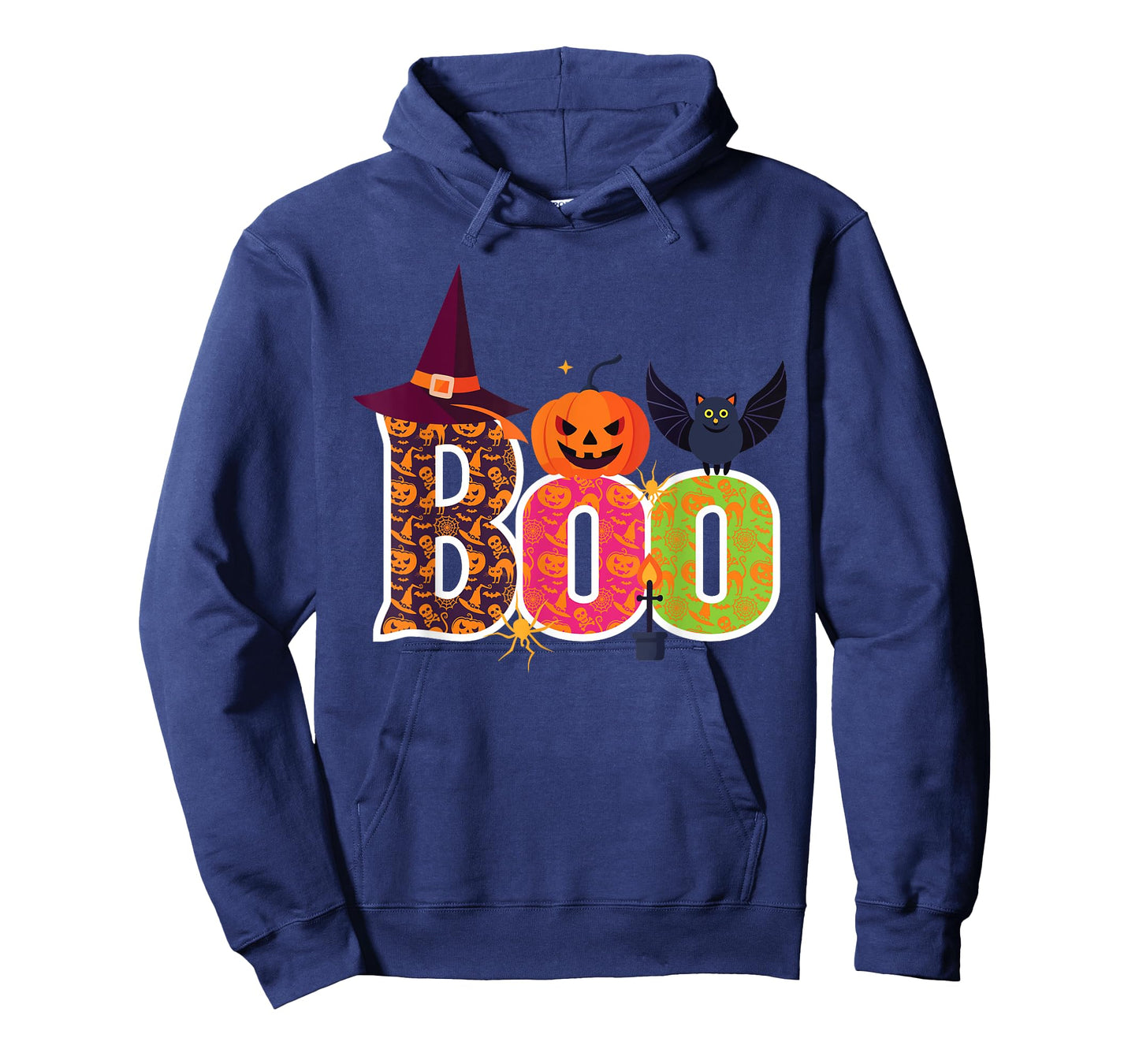 Haunted BOO Halloween Witch Pumpkin Bat Adults Kids T-Shirt