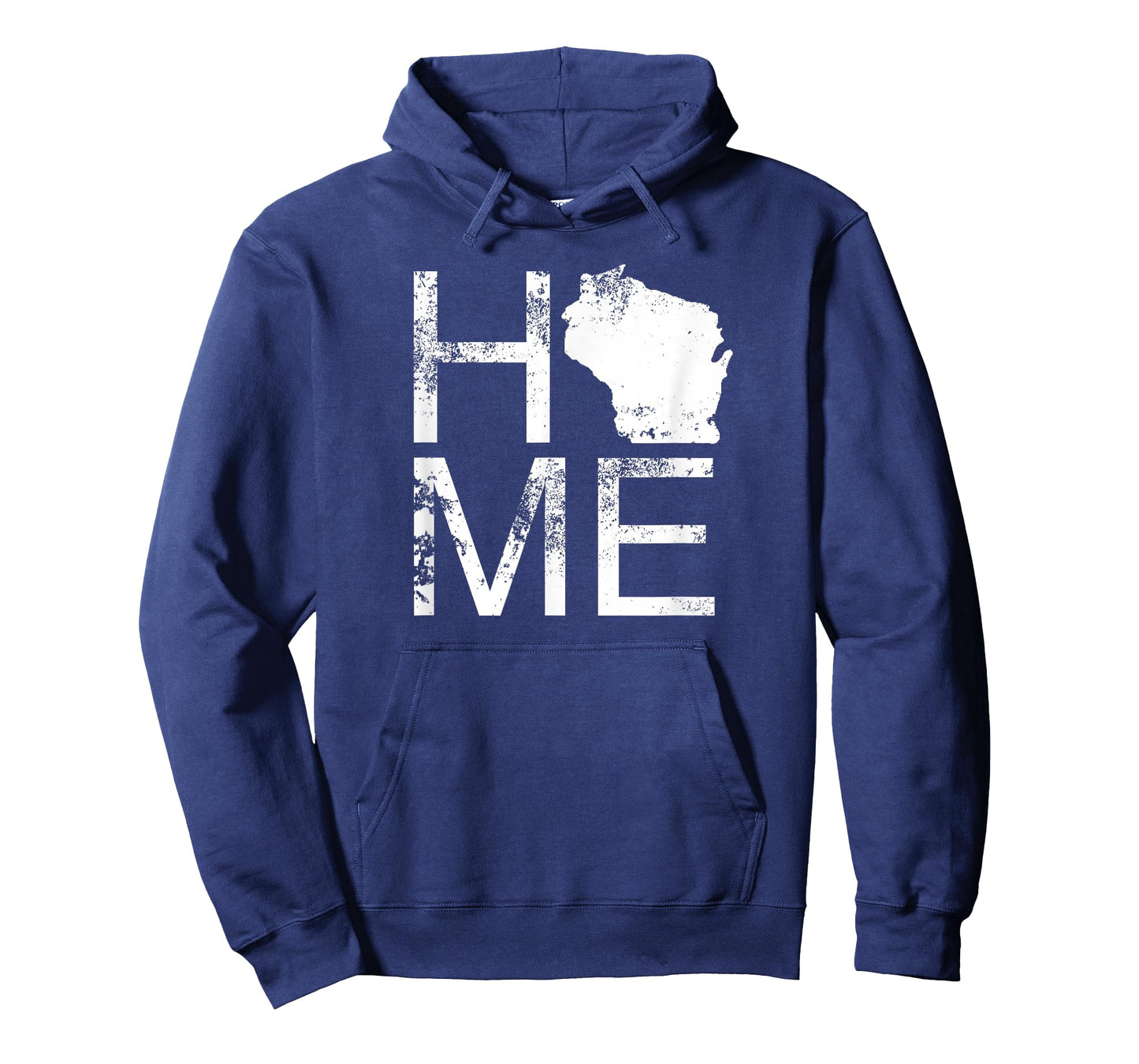 Vintage Wisconsin Home Map in Place of O WI State Wisconsin T-Shirt