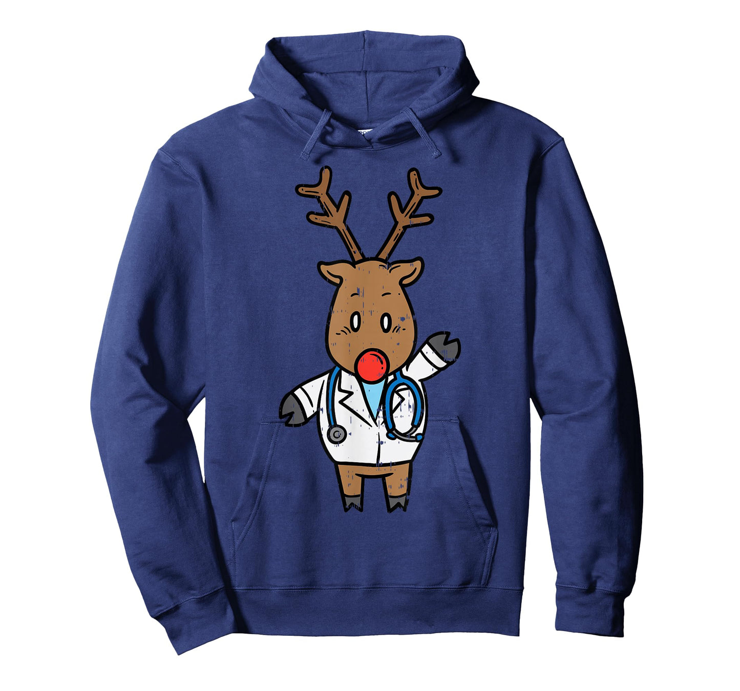 Reindeer Doctor Nurse Stethoscope Medical Christmas PJ T-Shirt