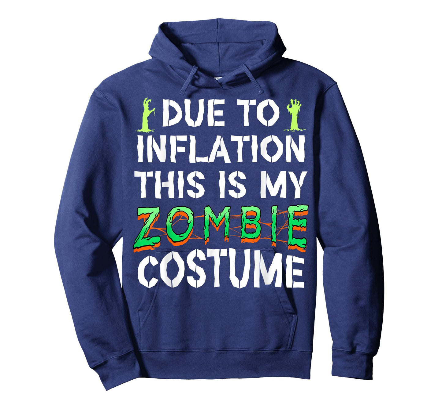 Due to Inflation This is My Zombie Costume Funny Halloween T-Shirt