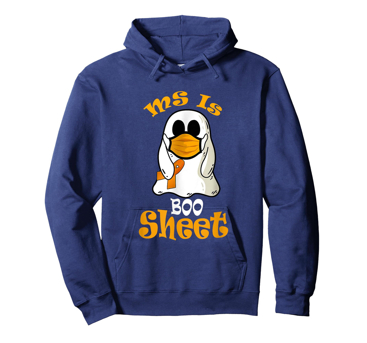 MS Is Boo Sheet Ghost In Mask Multiple Sclerosis Awareness T-Shirt