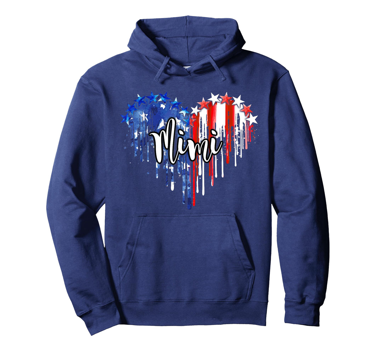 American Mimi Dripping USA Flag Patriotic American Mimi T-Shirt for Women Men