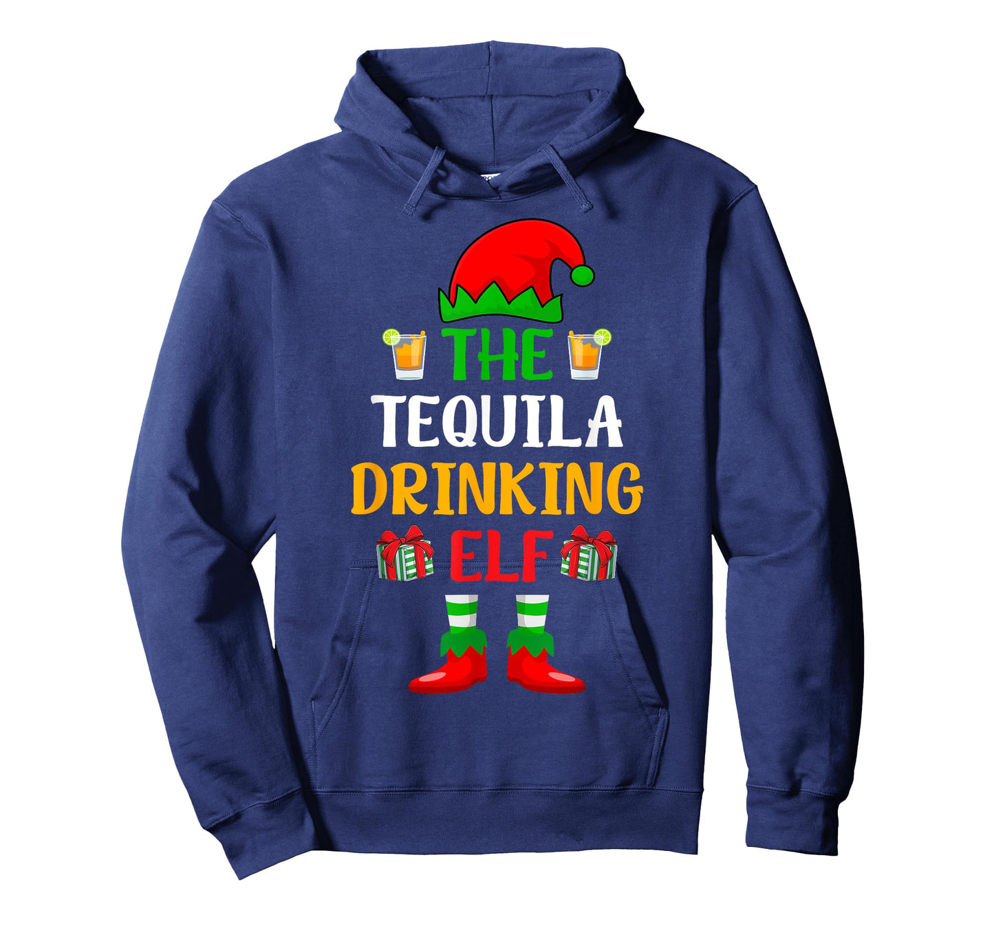 The Tequila Drinking ELF Xmas Holiday Christmas Tequila T-Shirt