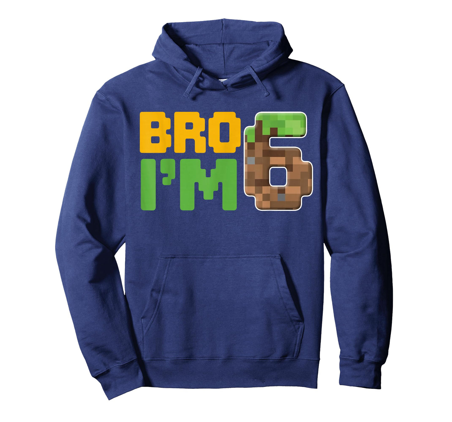 Boys Kids 6th Birthday Boy Bro Iโm 6 Year Old Gamer Pixel T-Shirt