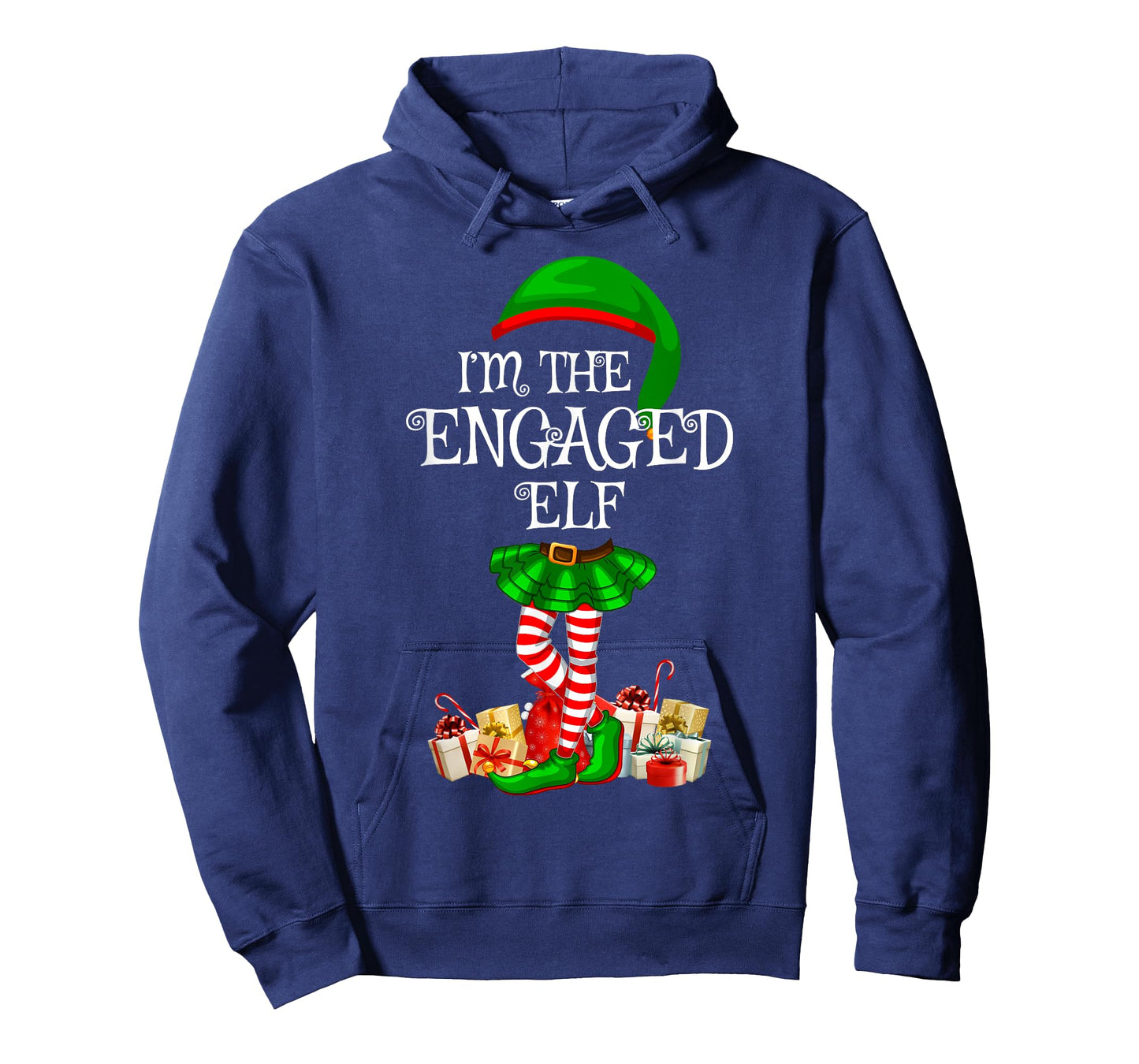 Matching Family Group I'm The Engaged Elf Christmas T-Shirt