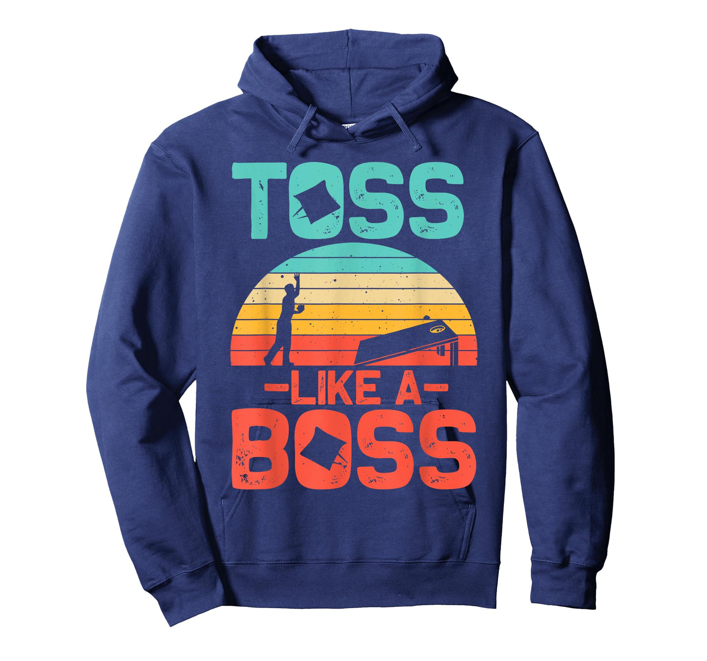 Funny Cornhole Gift Men Women Cool Cornhole Toss Like A Boss T-Shirt
