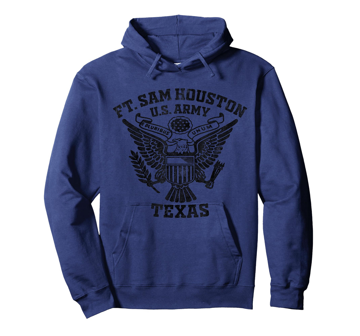 Fort Sam Houston Texas TX US Military Base Vintage Unisex-Adults T-Shirt, Grey, Small, Short Sleeve, Classic Fit, Vintage, Letter Print, Military