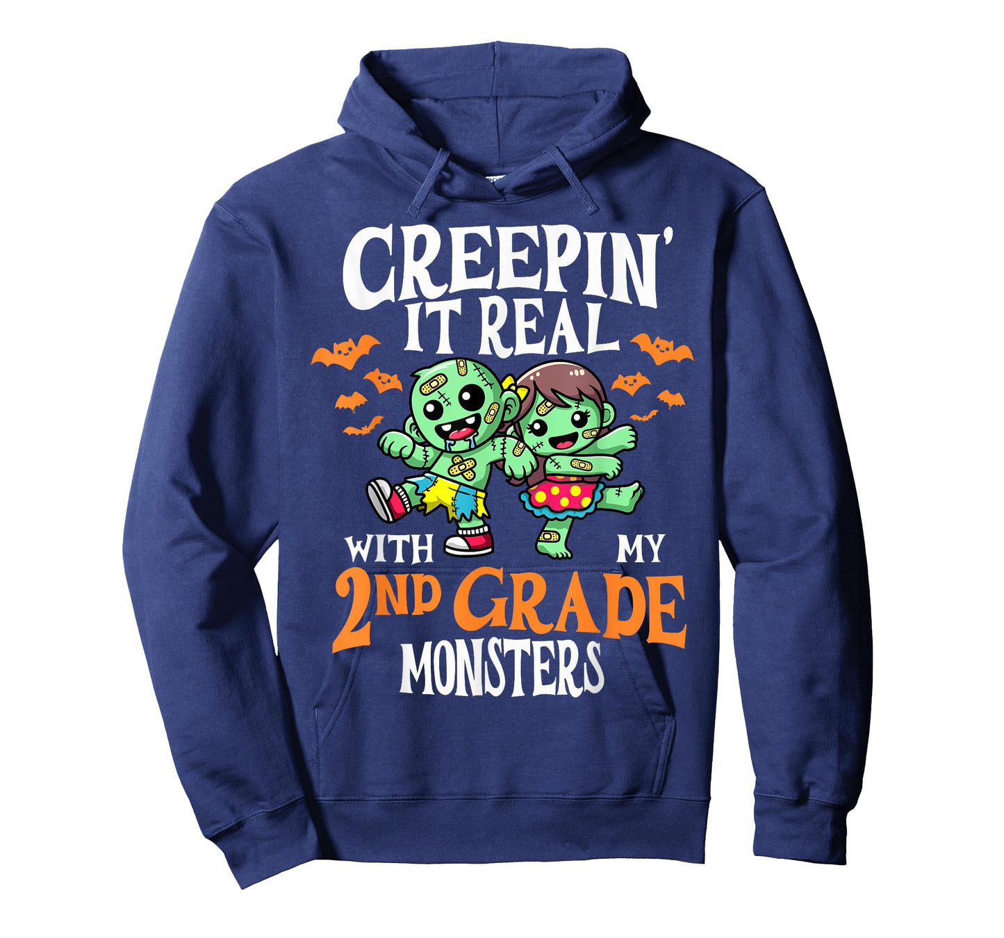 Creepin It Real Monster School 2nd Grade Teacher Halloween T-Shirt