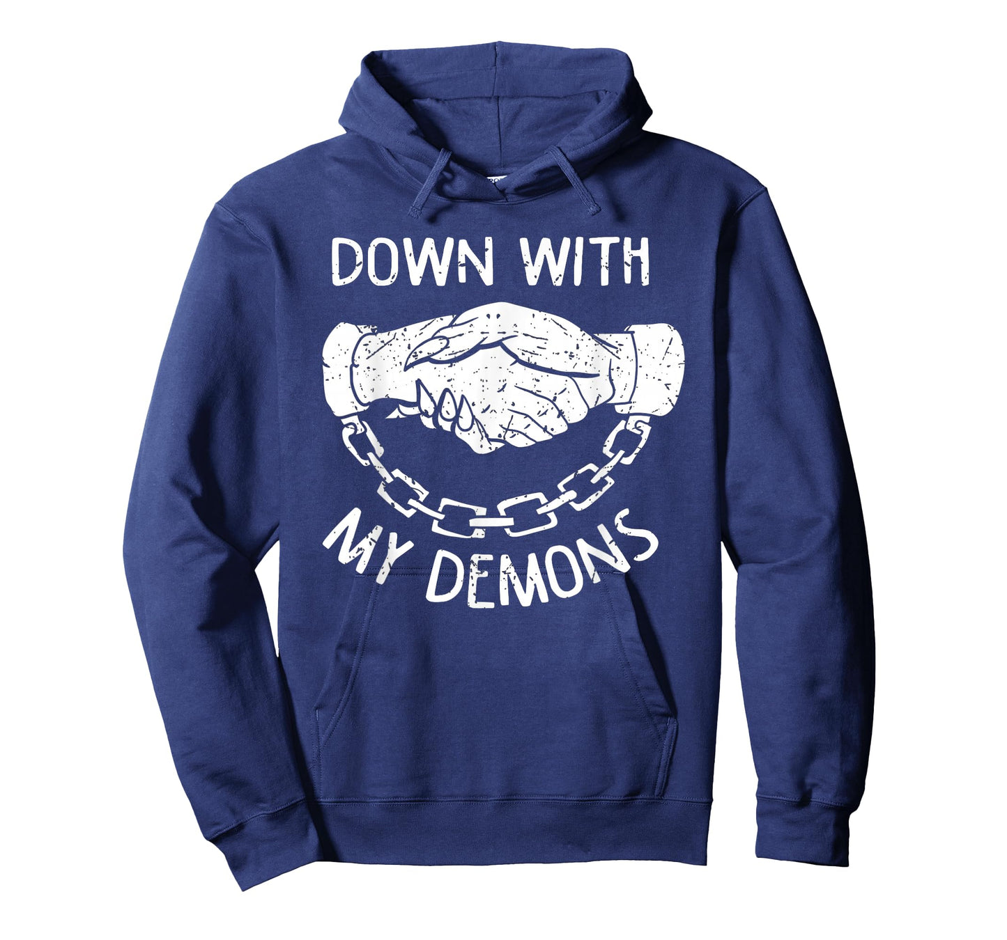 Down With My Demons Deal Handshake Aesthetic Goth T-Shirt