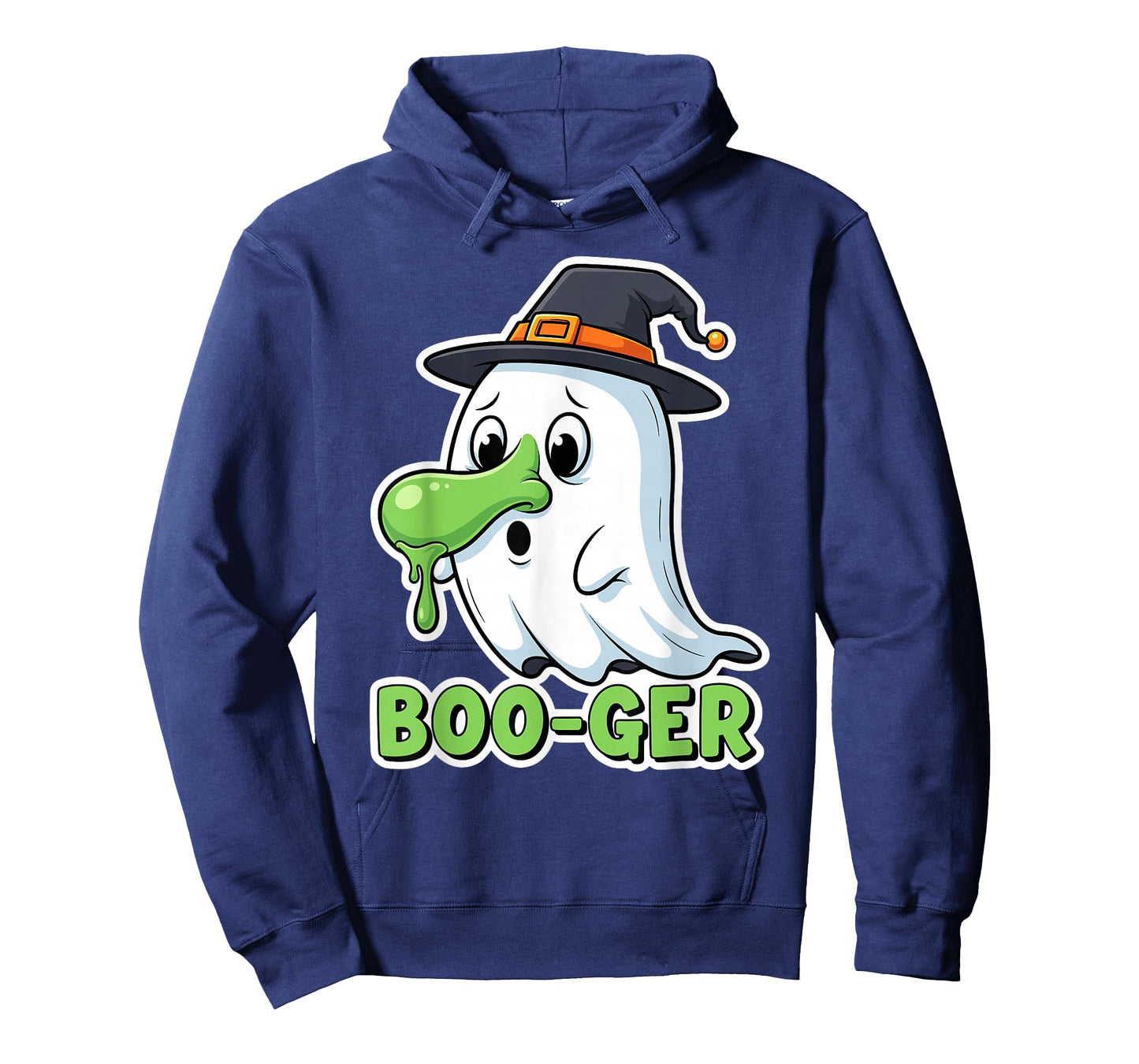 Funny Halloween Ghost Costume โ Boo-ger Ghost Booger Pun T-Shirt