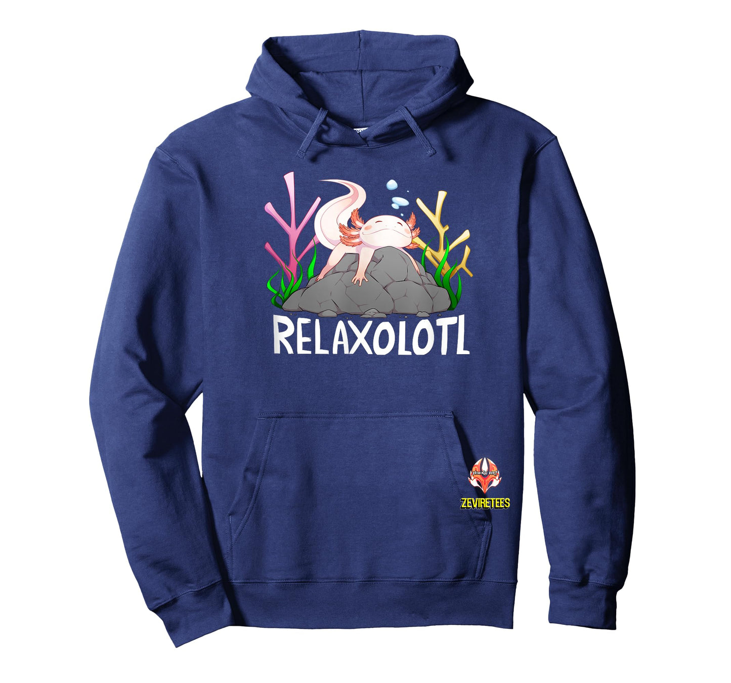 Relaxolotl a cute relaxing axolotl on a rock T-Shirt