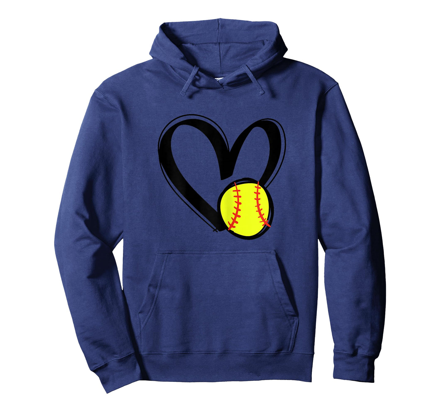 Love Softball Heart T-Shirt