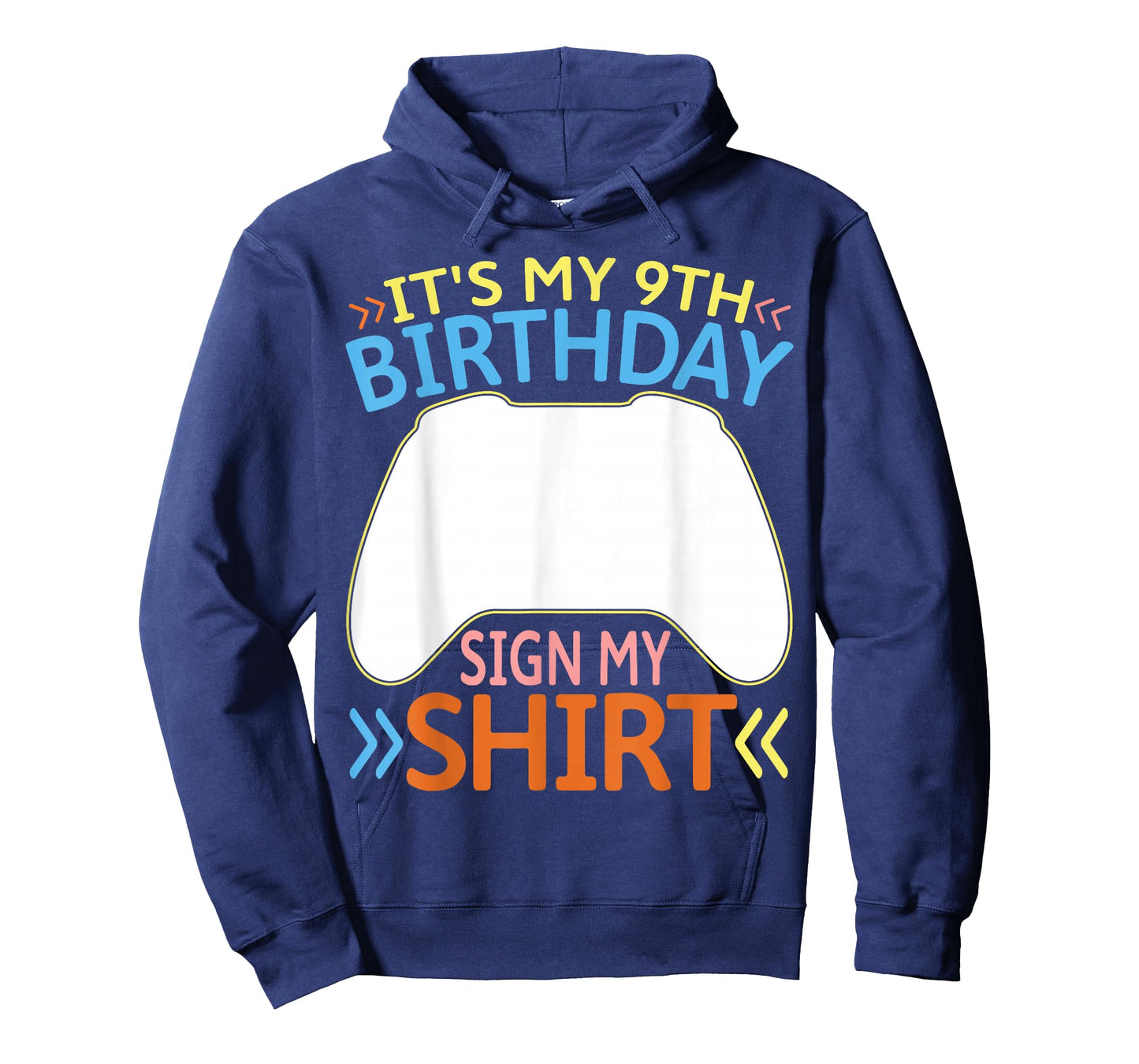 It's My 9th Birthday Sign My Shirt 9 Year Old Boy Bday Gamer T-Shirt