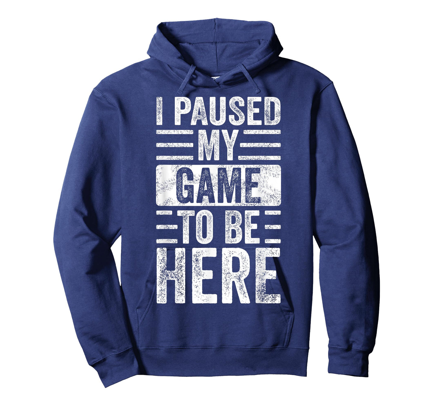 I Paused My Game To Be Here, Funny Vintage Video Gamer Joke T-Shirt