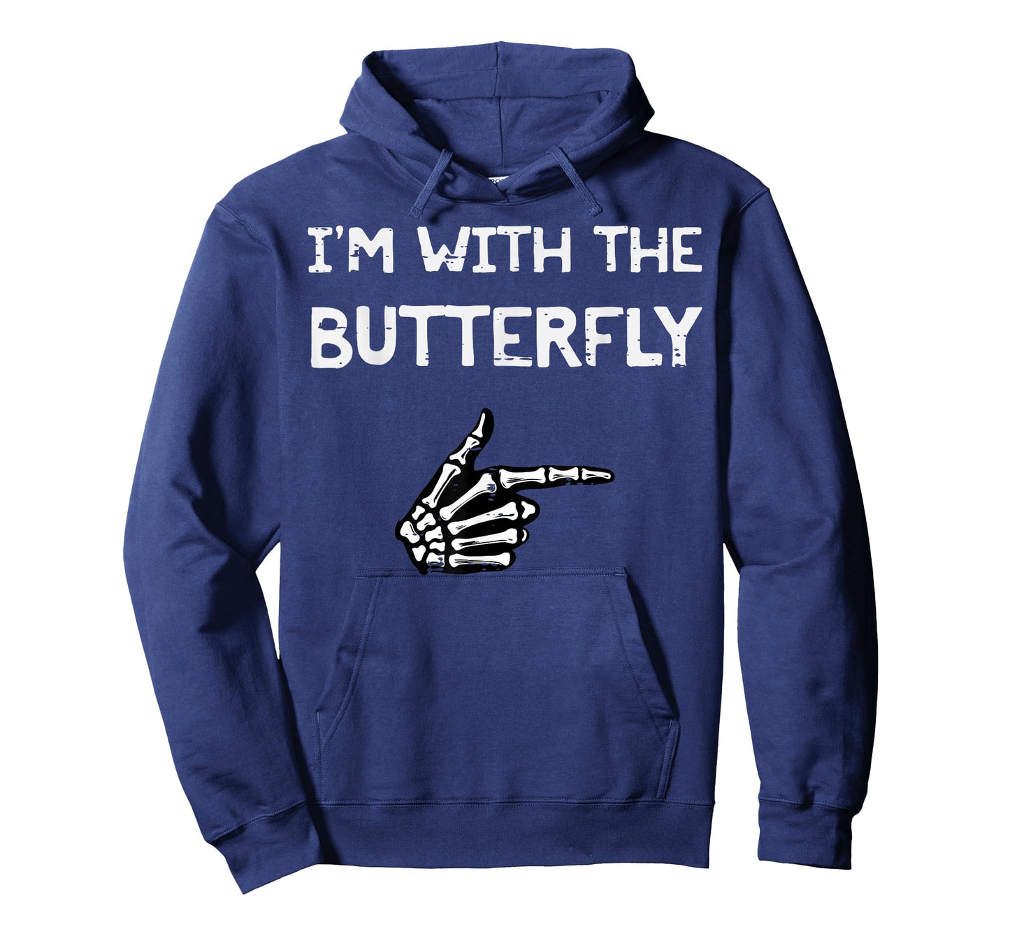 Halloween Im with Butterfly Matching Costume Men Women Kids T-Shirt