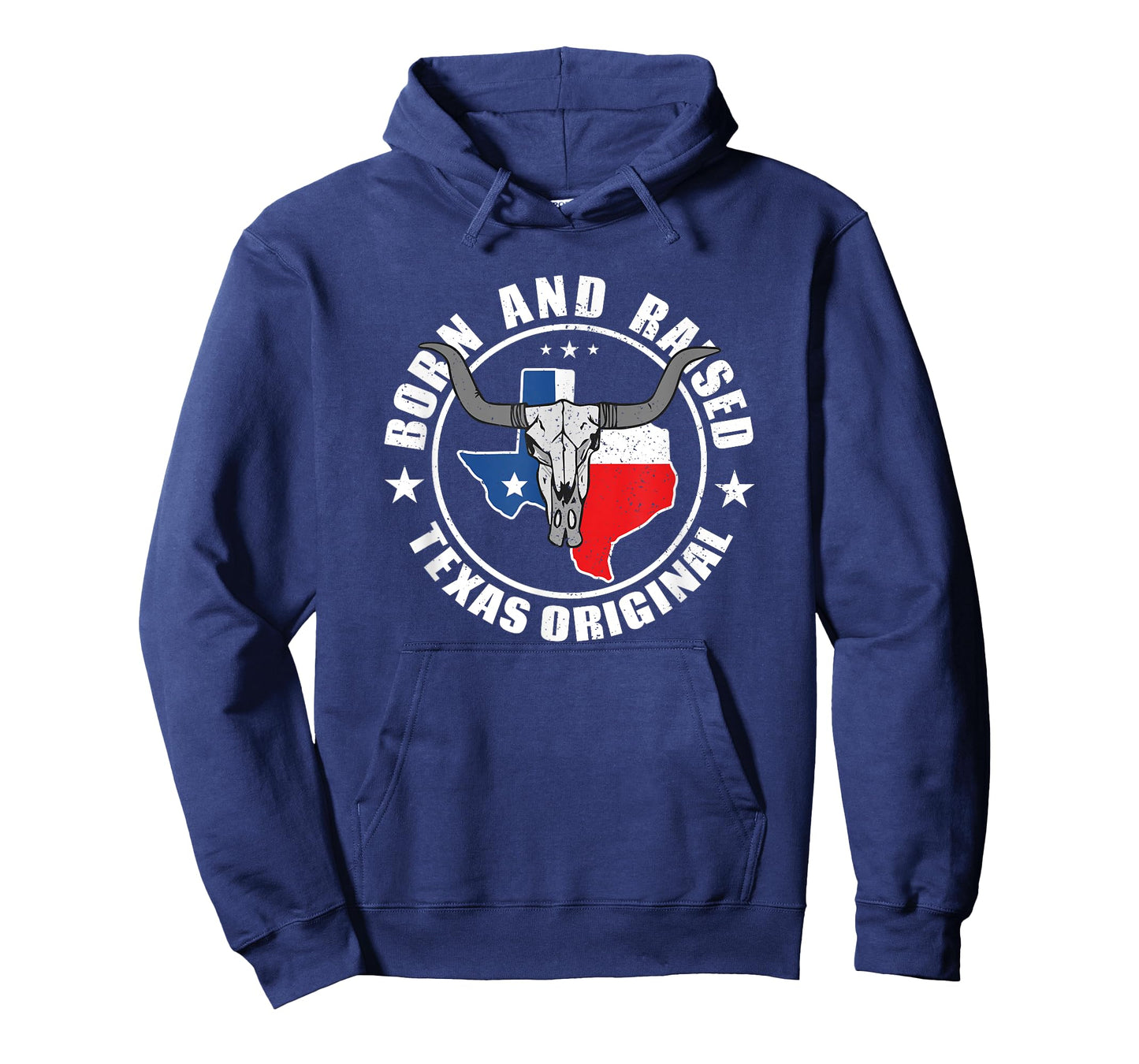 Born in Texas Longhorn Skull State of Texas Pride T-Shirt