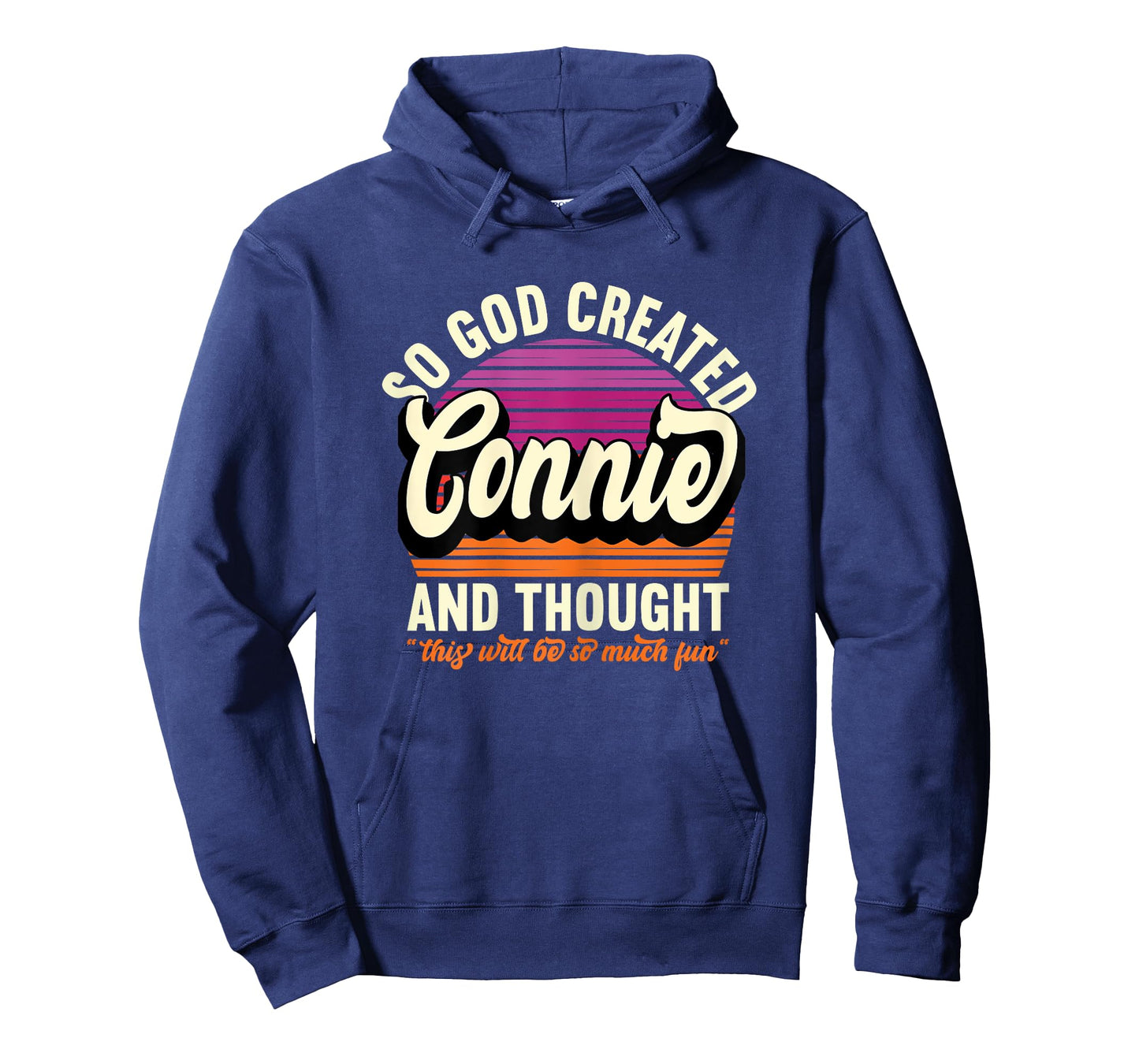 So God Created Connie - Name Connie Birthday T-Shirt