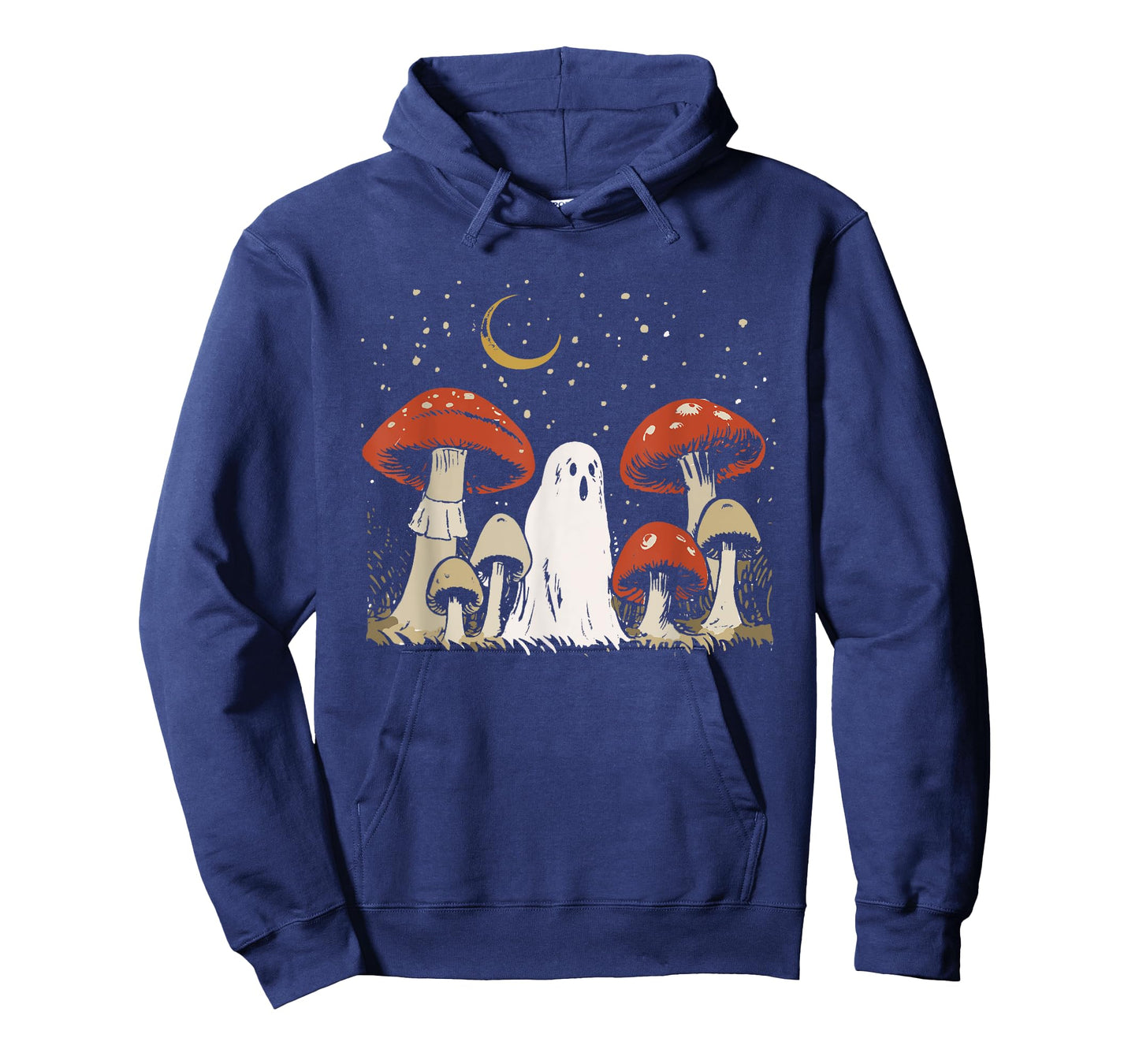 Halloween Mushroom Ghost Vintage Grunge 90 Aesthetic Graphic T-Shirt