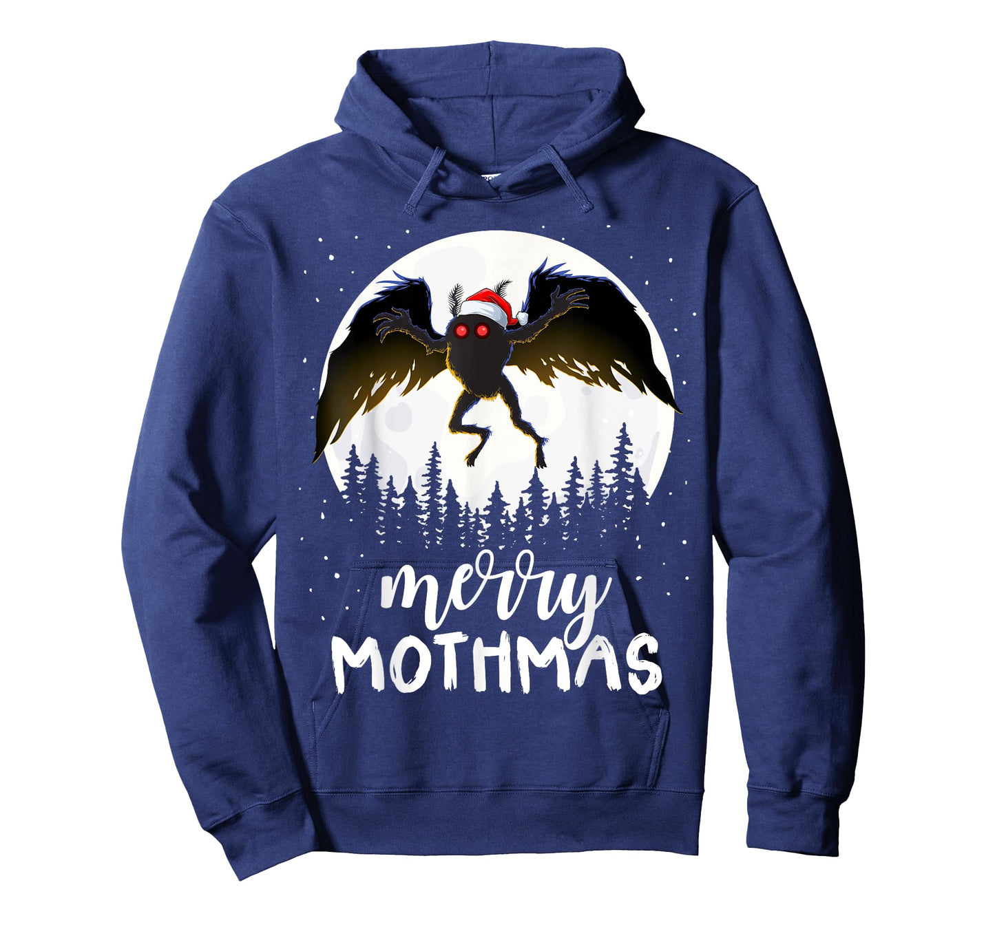 Christmas Mothman Merry Mothmas Creepy Folklore Cryptid Xmas T-Shirt