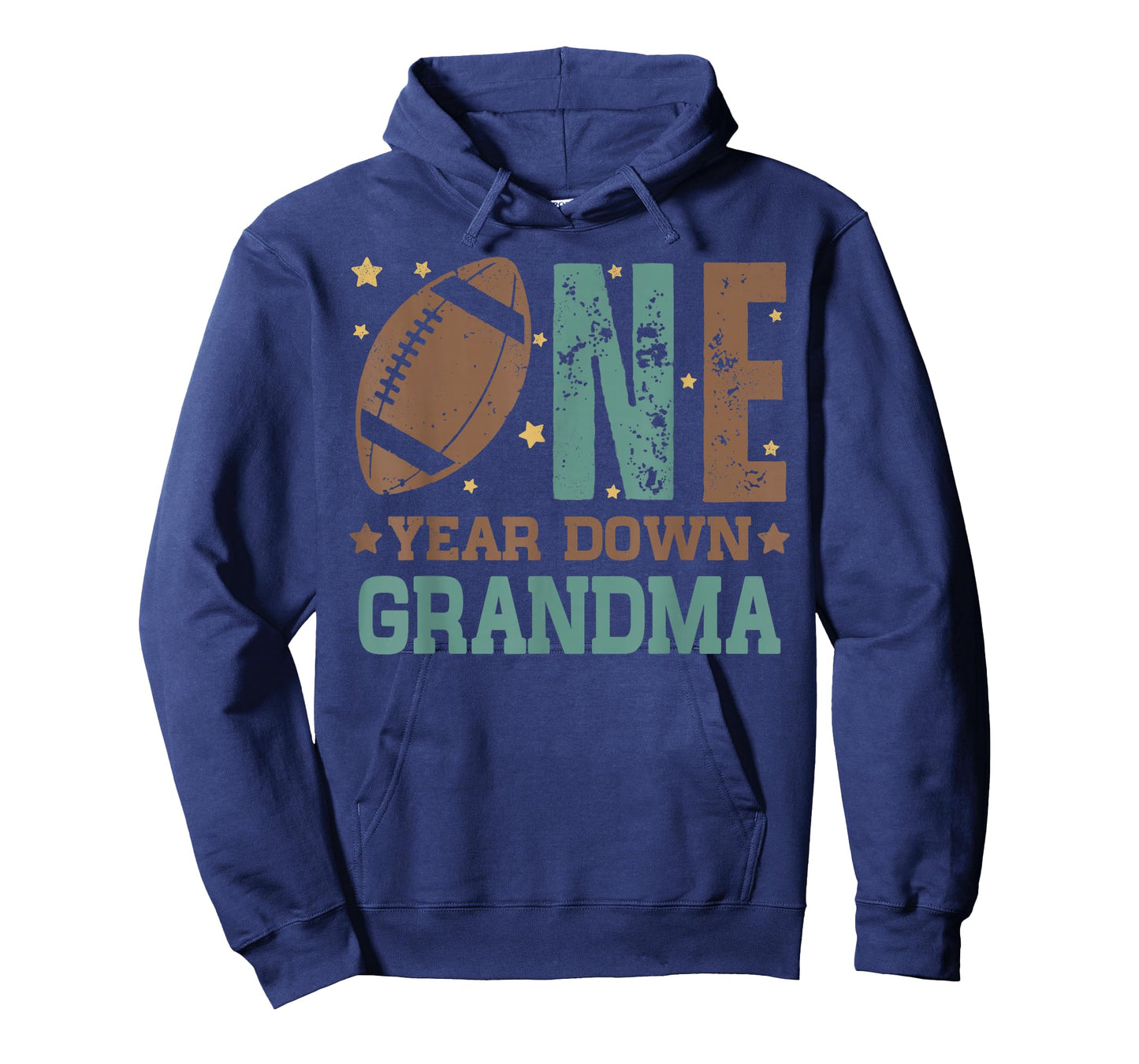 Grandma of the 1 Year old Football 1st Year Down Birthday T-Shirt